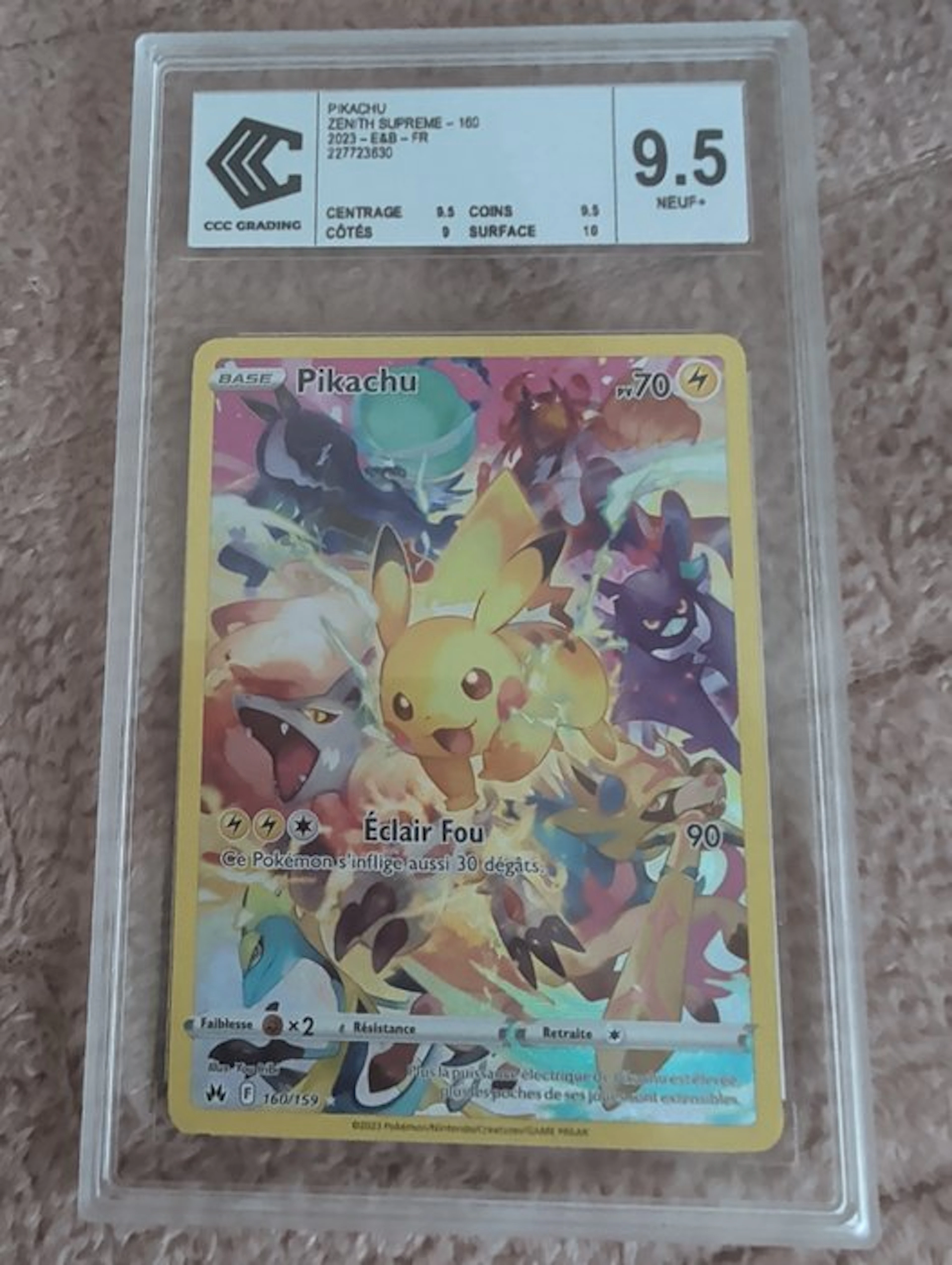 1 Graded card - Pikachu - CCC 9.5