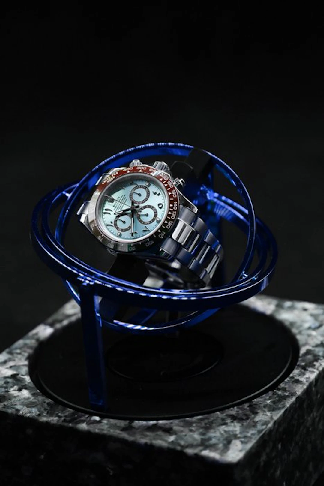 The Voyager I by Elbrus Horology - Blue Granite Watch...