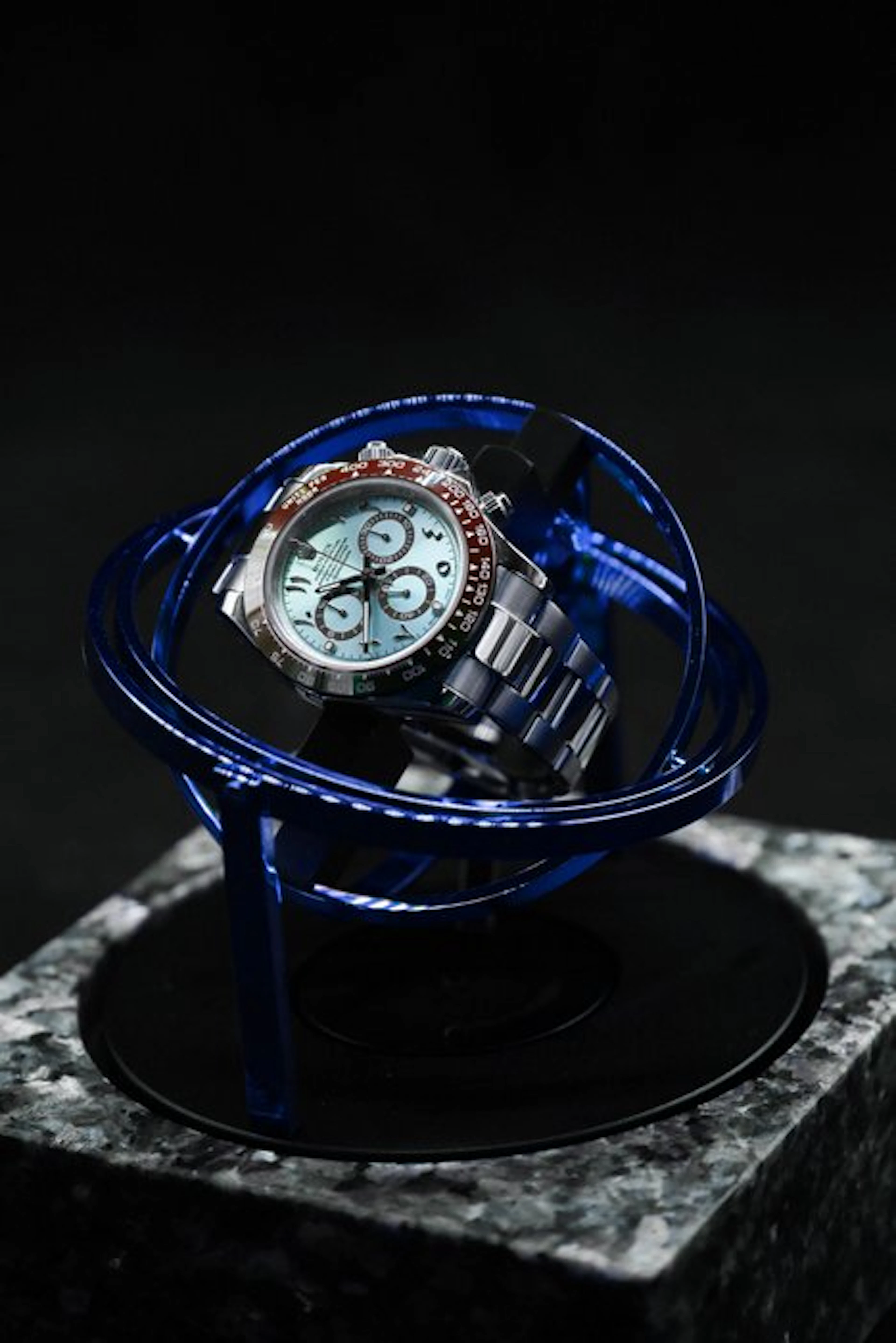 The Voyager I by Elbrus Horology - Blue Granite Watch...