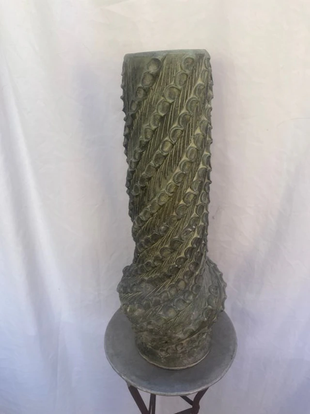 Vase - Stoneware - large Art Deco vase 58