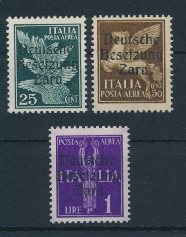 German Empire - Occupation of Zara 1943 - Italian airmail...