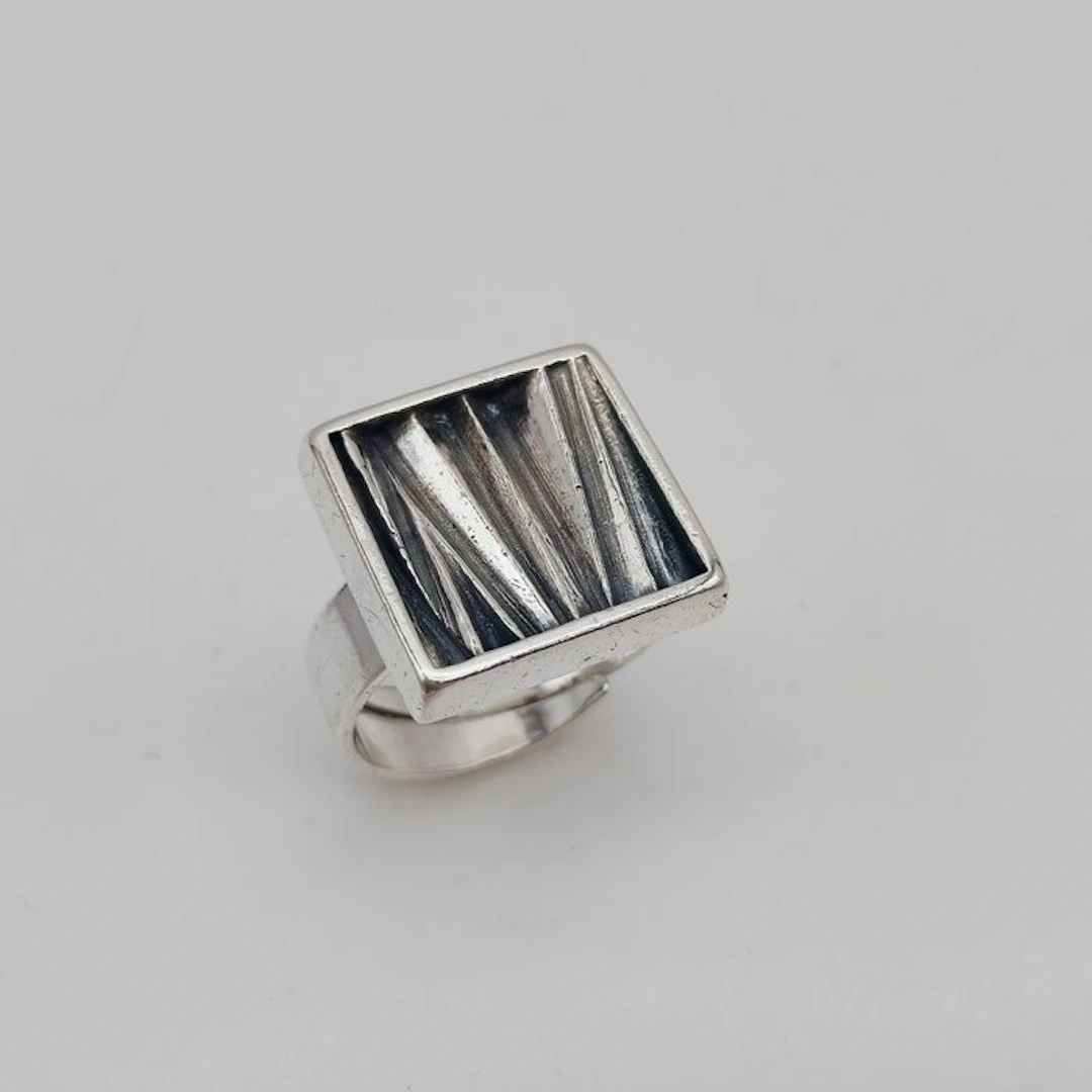 No reserve price - Ring Silver - Bengt Hallberg