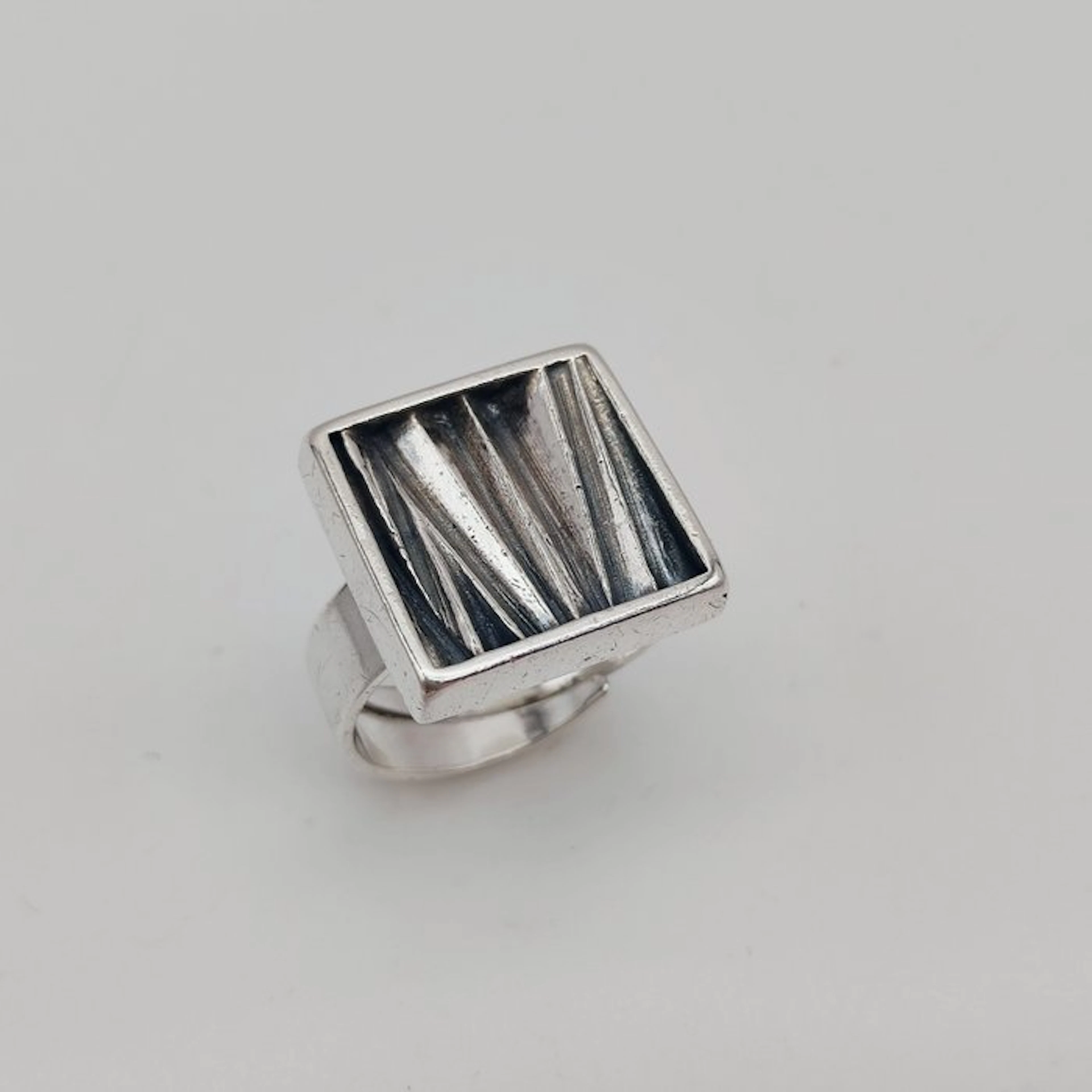 No reserve price - Ring Silver - Bengt Hallberg