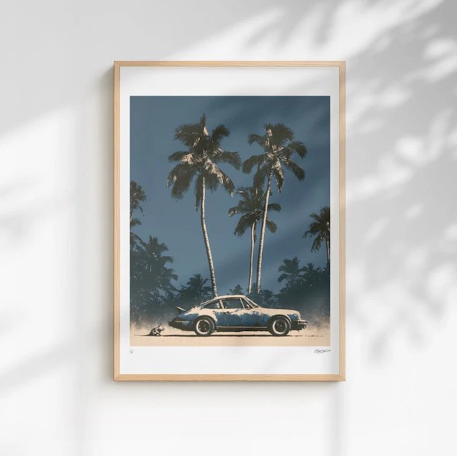 EGO - Porsche And The Rat – 1/5 Signée COA – 40 × 60 cm