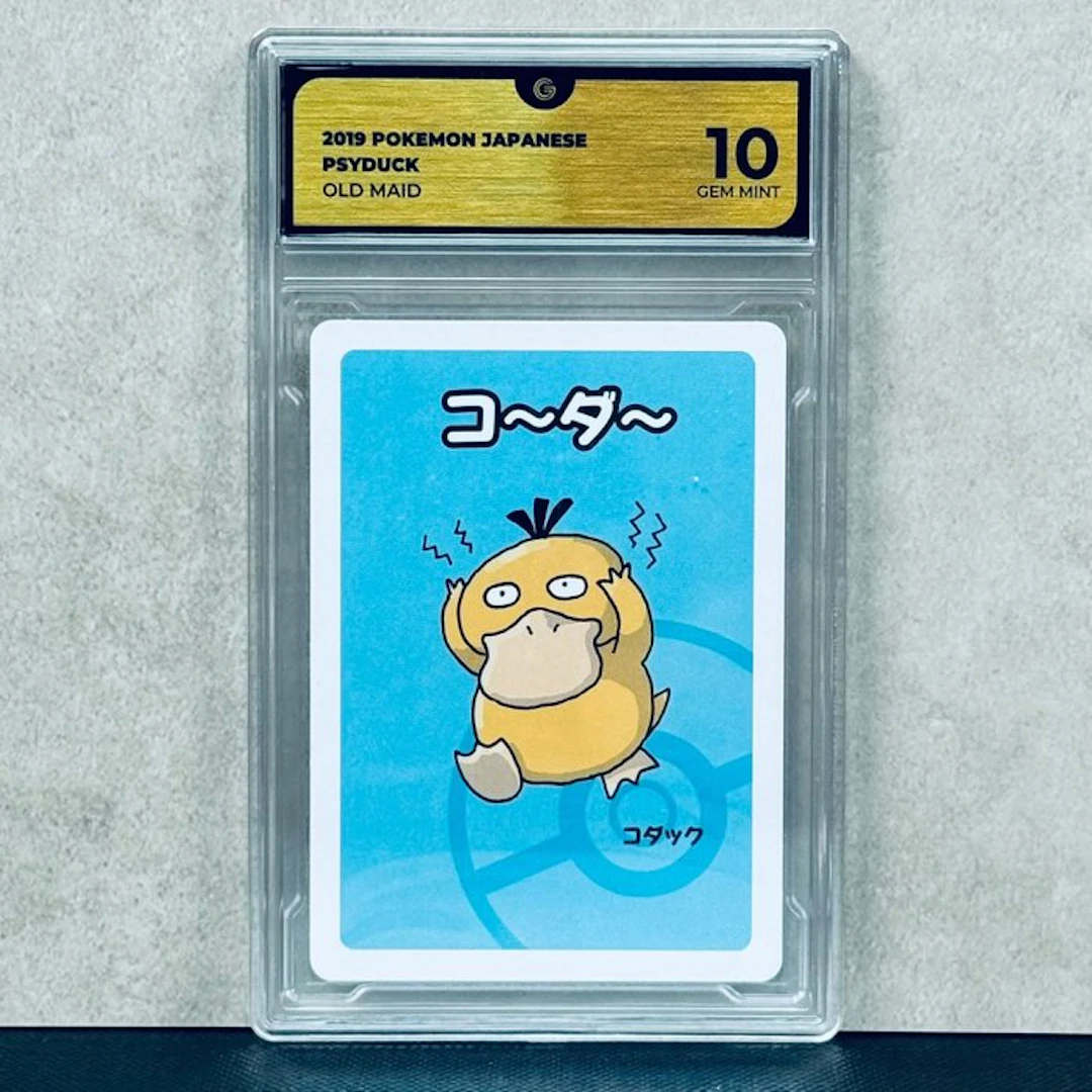 Pokémon Graded card - PSYDUCK 2019 POKEMON JAPANESE OLD MAID - Pokémon - GG 10