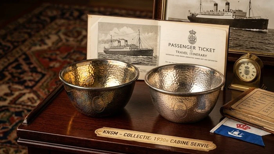 Maritime object (2) - Elkington & Co. - Silverplated- KNSM 1930