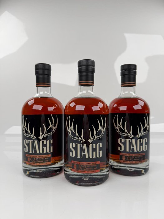 Stagg Bourbon Batch 25B, 25C & 25D - 750ml - 3 bottles