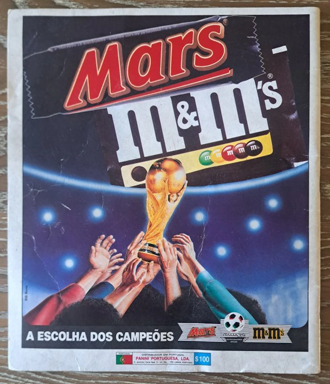 Panini World Cup Italia 90 - 'Gratis' Portuguese Mars...