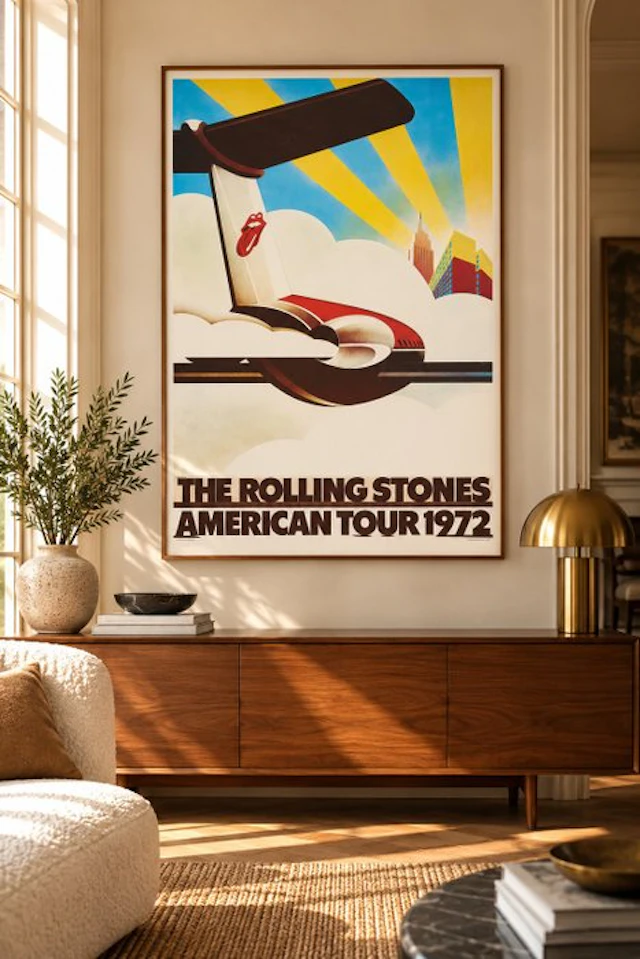 John Pasche, after - THE ROLLING STONES AMERICAN TOUR - 1970s
