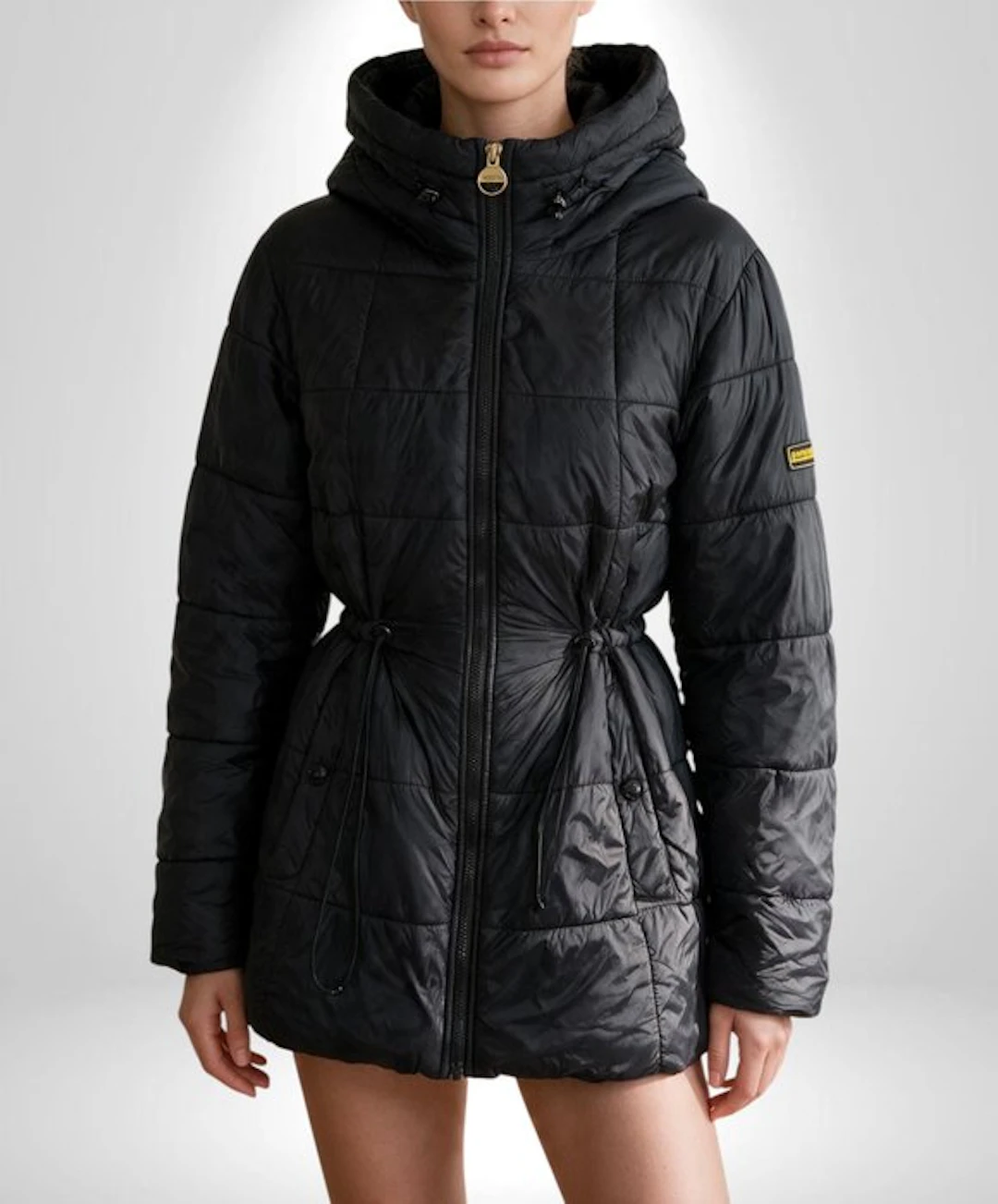 BARBOUR International England Exclusive Glamour Down Coat Jacket - Tg