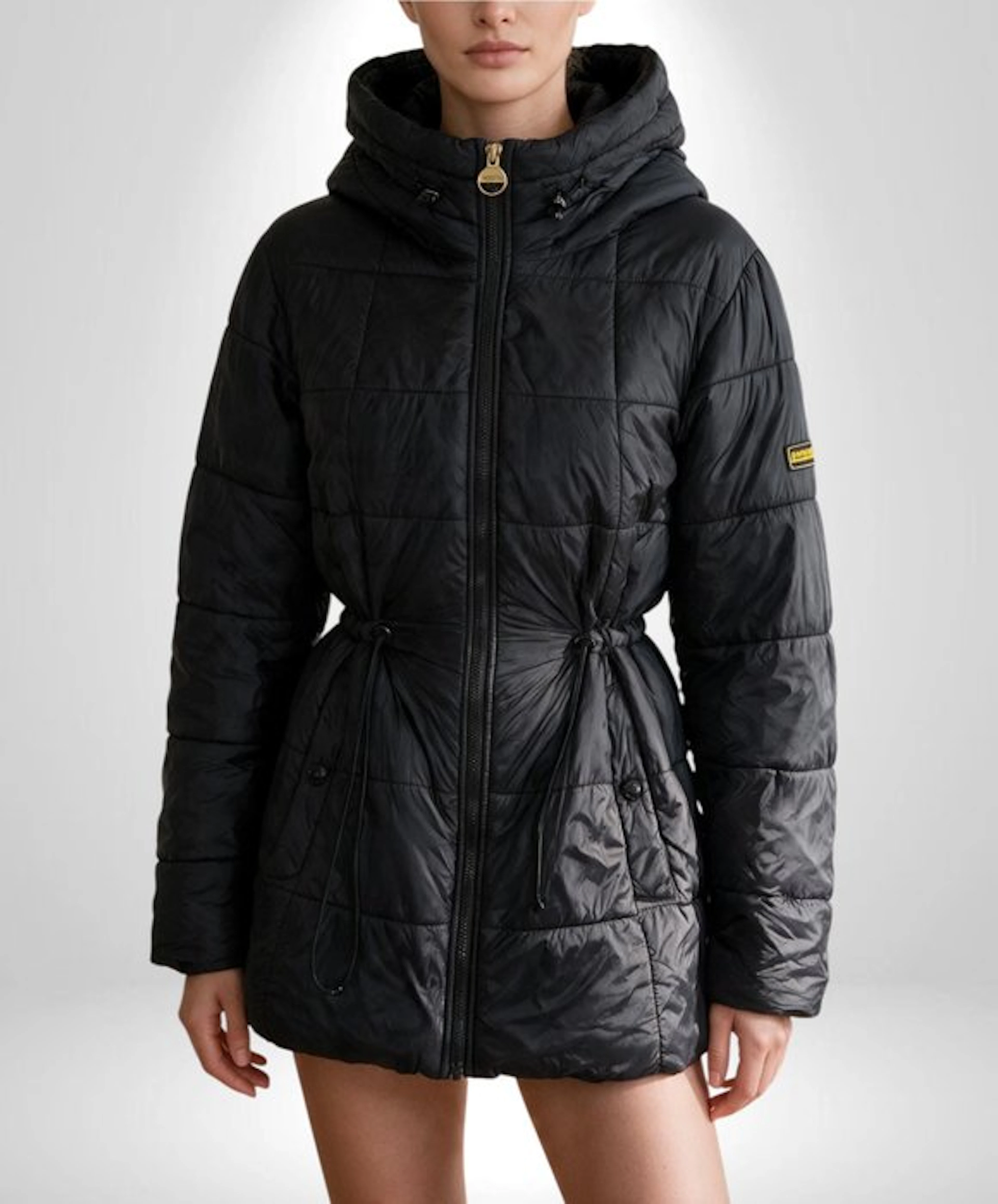 BARBOUR International England Exclusive Glamour Down Coat Jacket - Tg