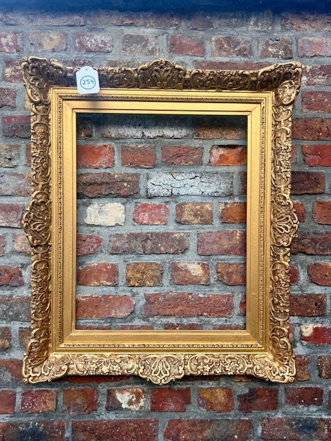 Frame - 254. Antique gold-gilded picture frame. For painting 55×45 cm.