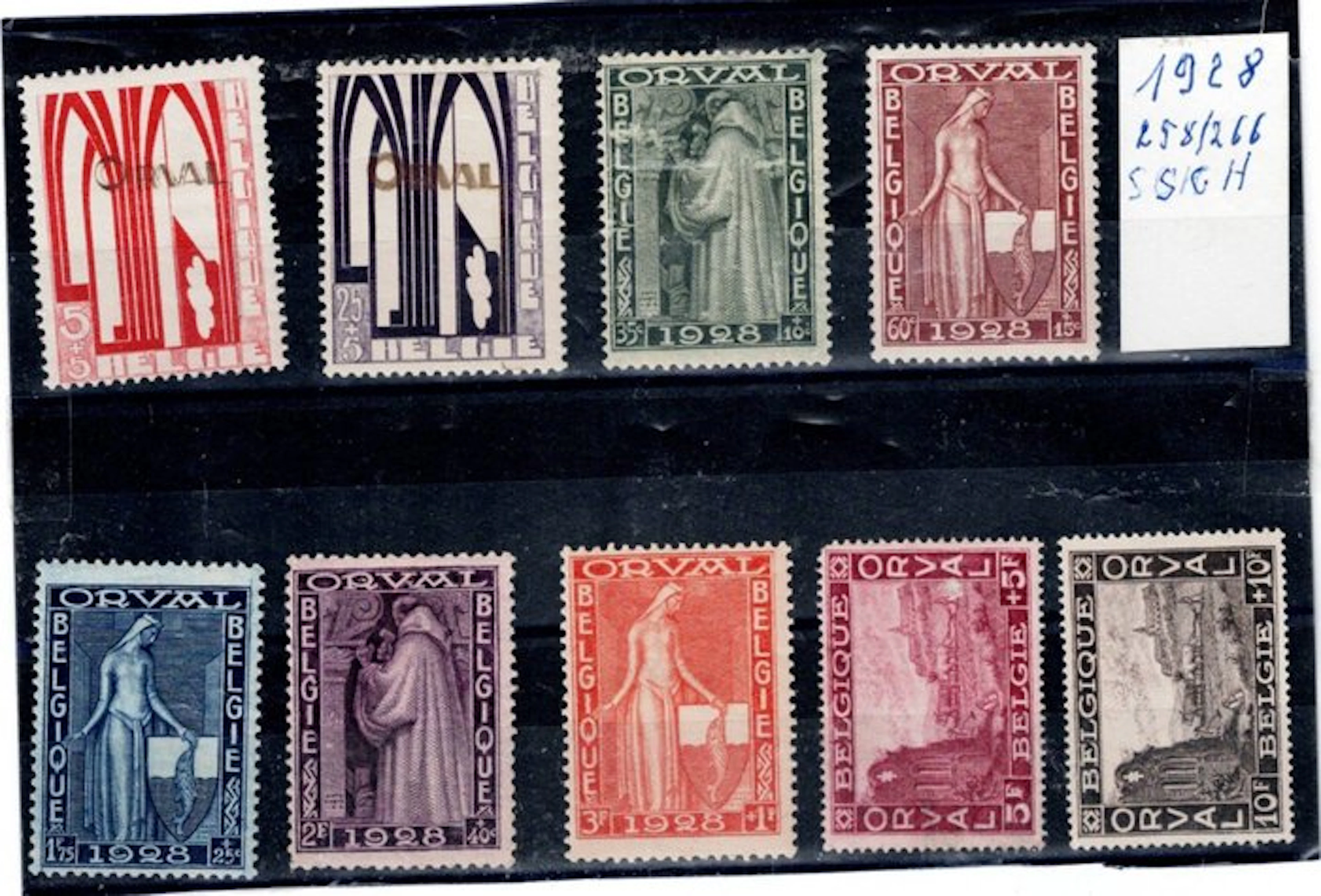 Belgium - 1928 Orval + 1911 Charleroi + 1931 Elizabeth...