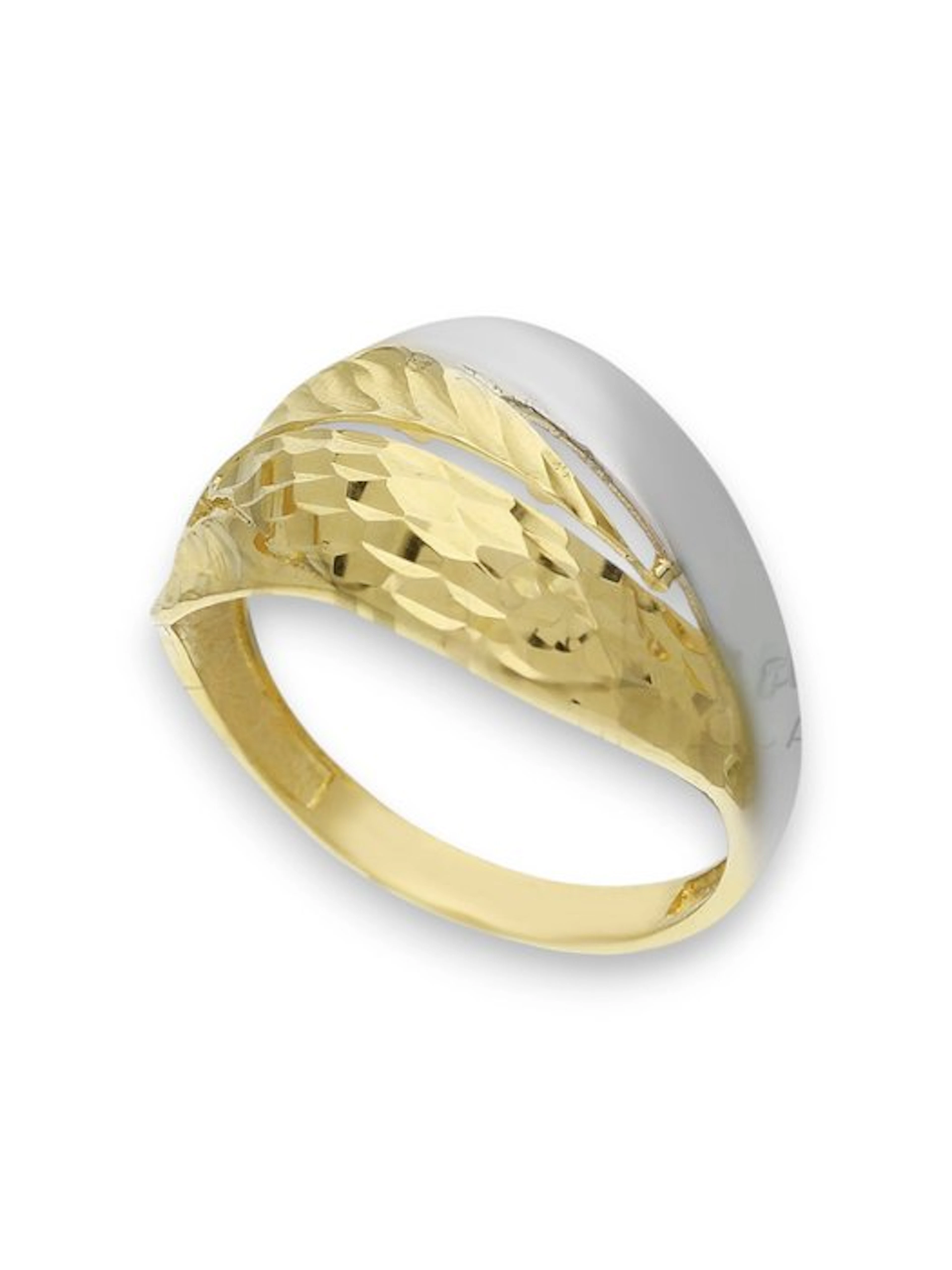 Ring - 18 kt. White gold, Yellow gold - 18k ring 4 g