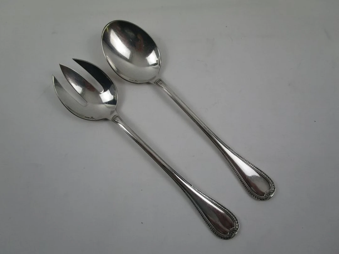 Christofle - Salad servers - Silverplated - 1990-2000 - Model: Malmaison