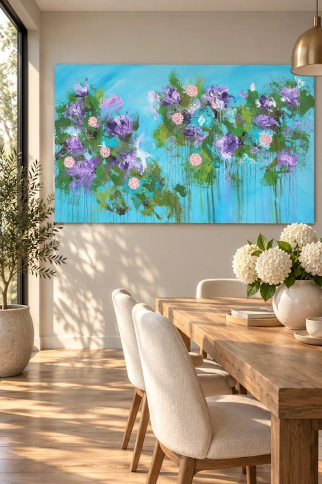 Laura Capellini - LES FLEURS #91 (XXL) Acrylic on canvas - Hand signed
