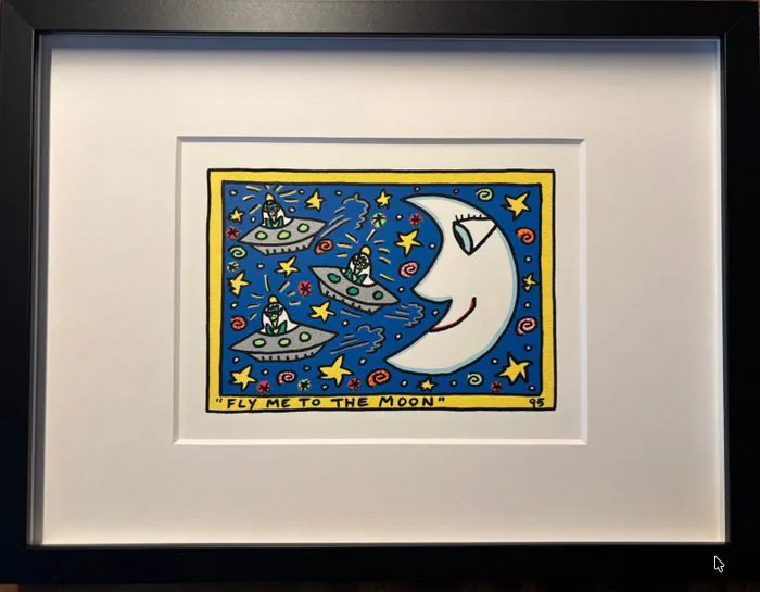 James Rizzi (1950-2011) - Fly me to the moon