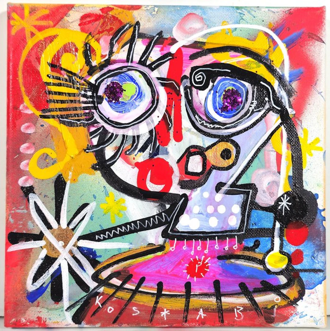 Paul Kostabi (1962) - The Greatest Glittery Person In The Fashon Show
