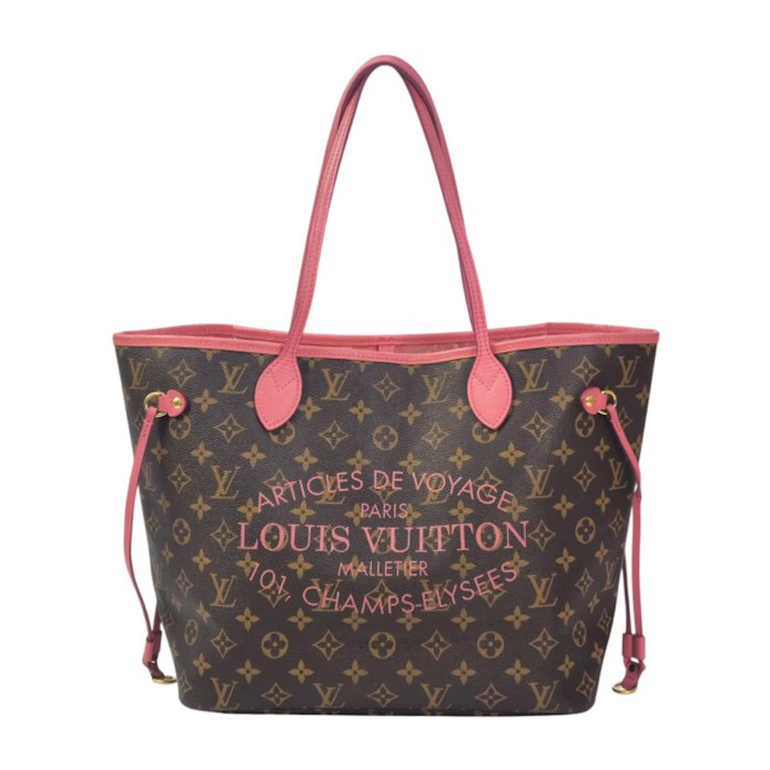 Louis Vuitton - Neverfull MM Articles de Voyage Ikat Rose Velours - Bag