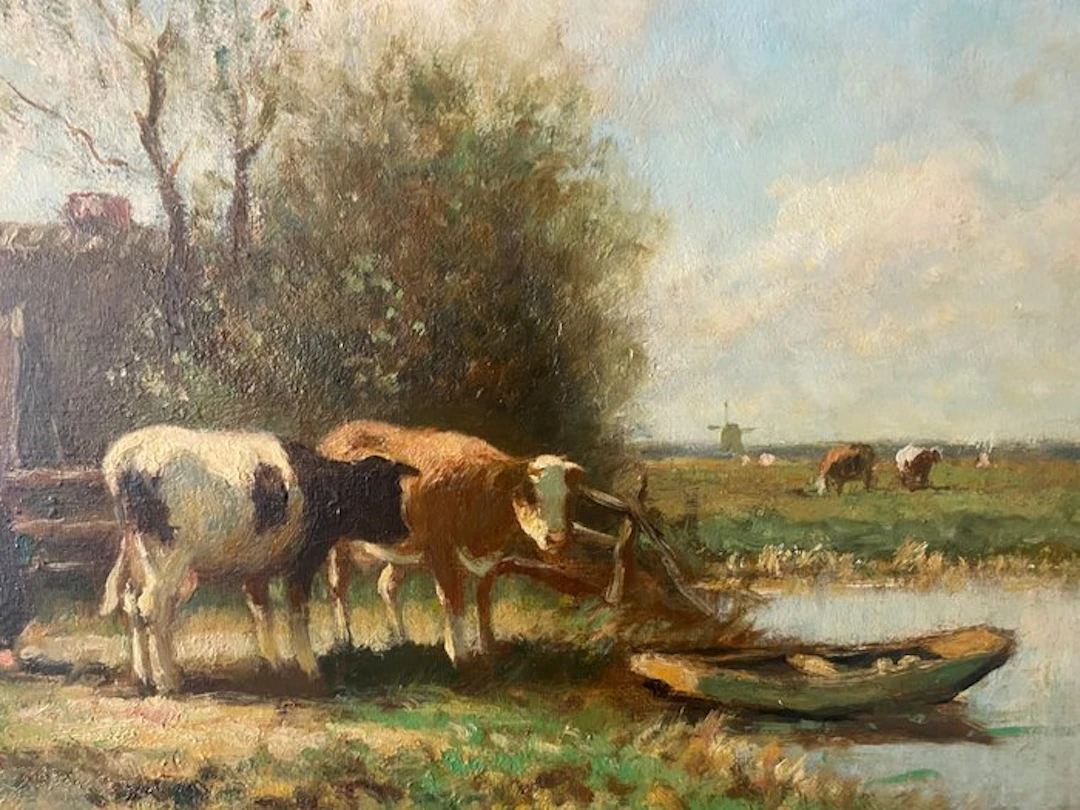Piet Bouter (1887-1968) - Melktijd
