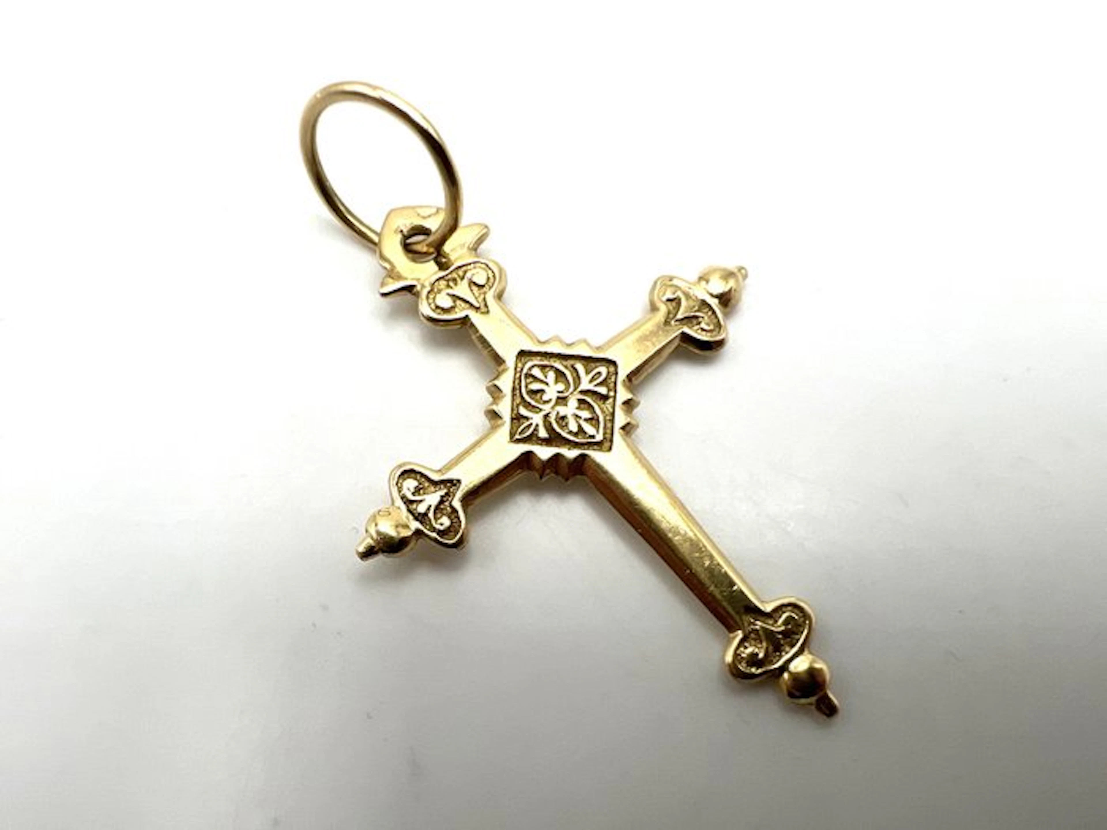 No reserve price - Cross pendant - 18 kt. Yellow gold
