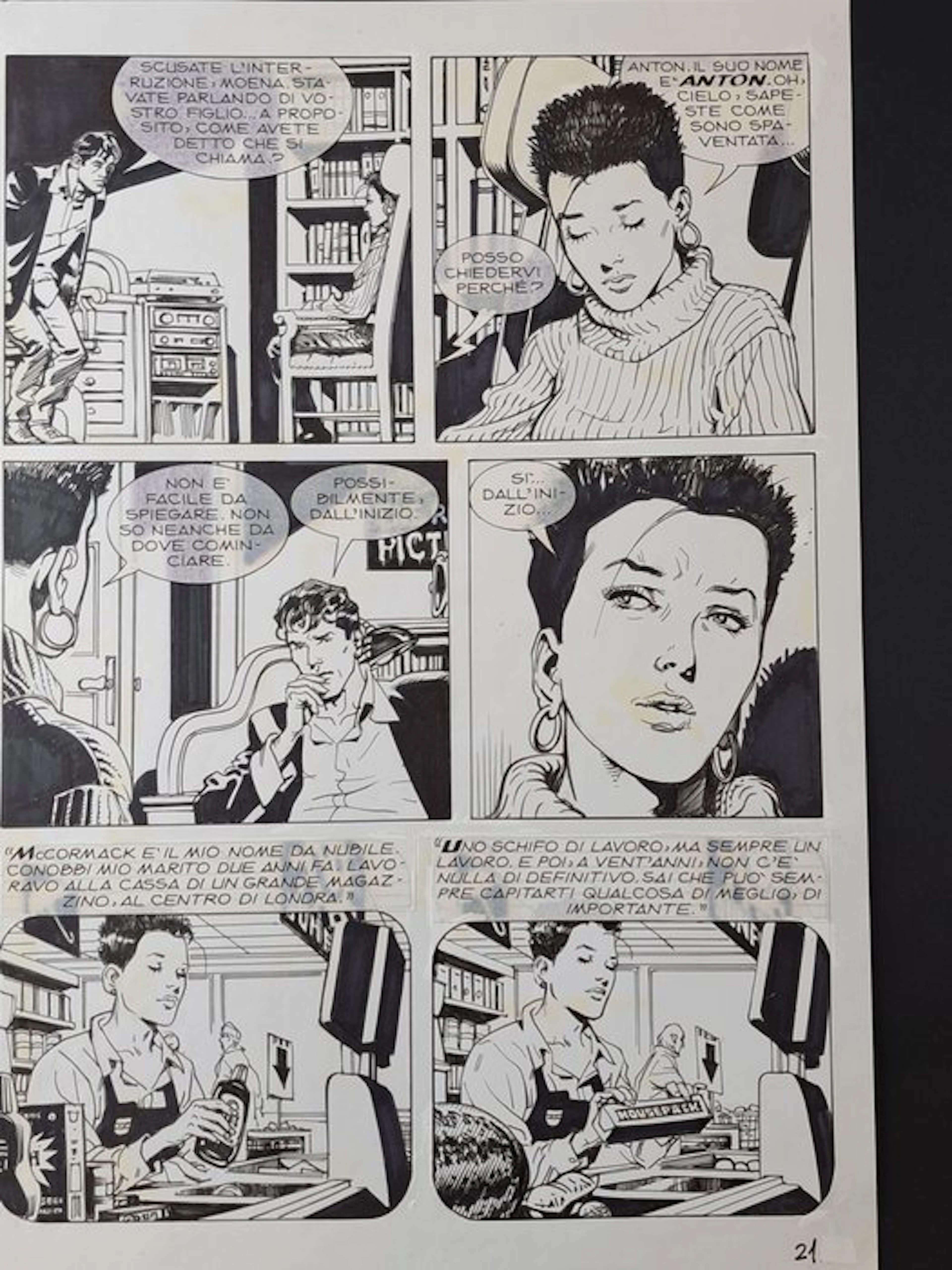 Bigliardo, Daniele - 1 Original page - Dylan Dog: La Via degli Enigmi - 2010