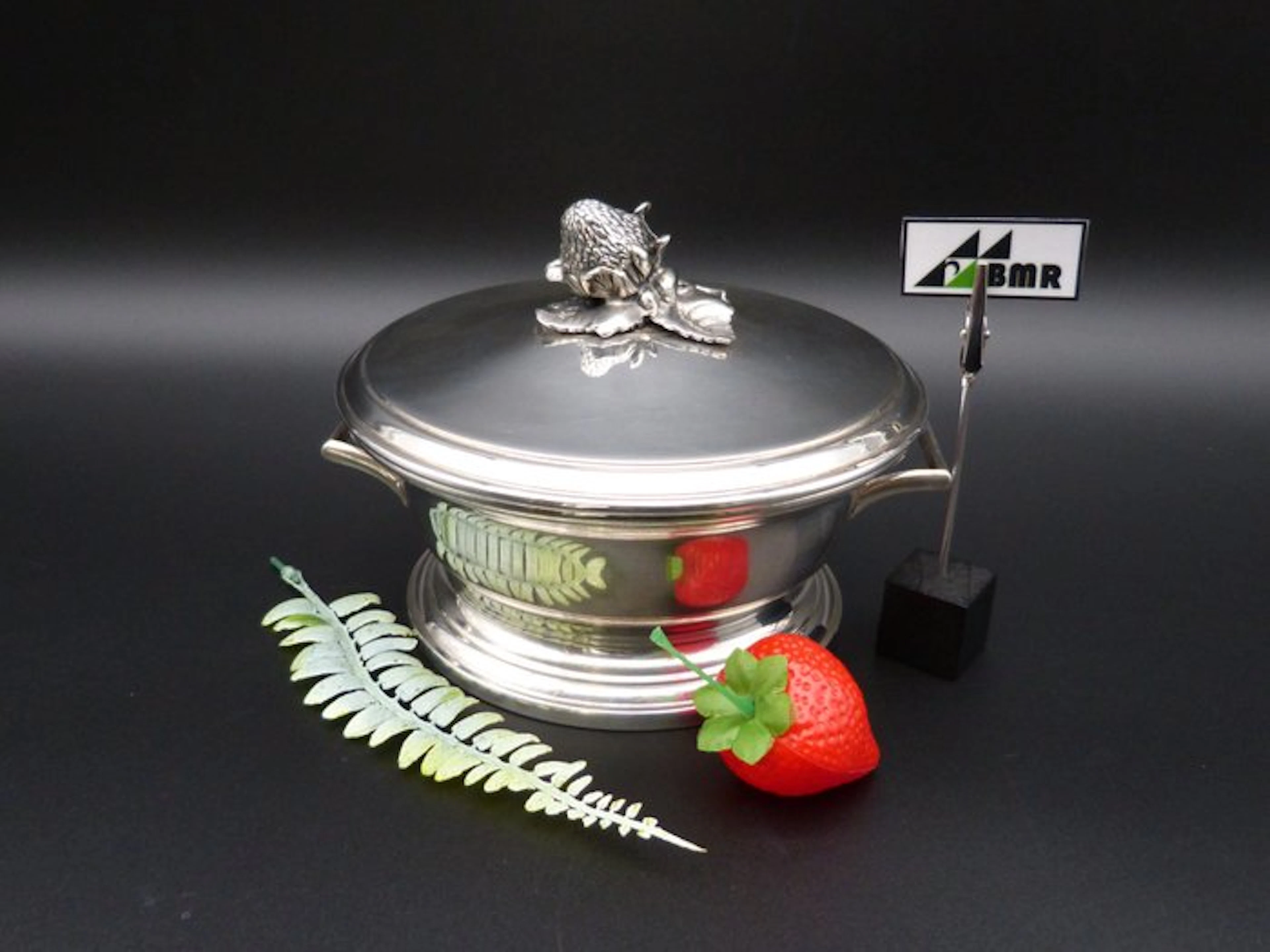 Tureen - .800 silver - Serving bowl Italy