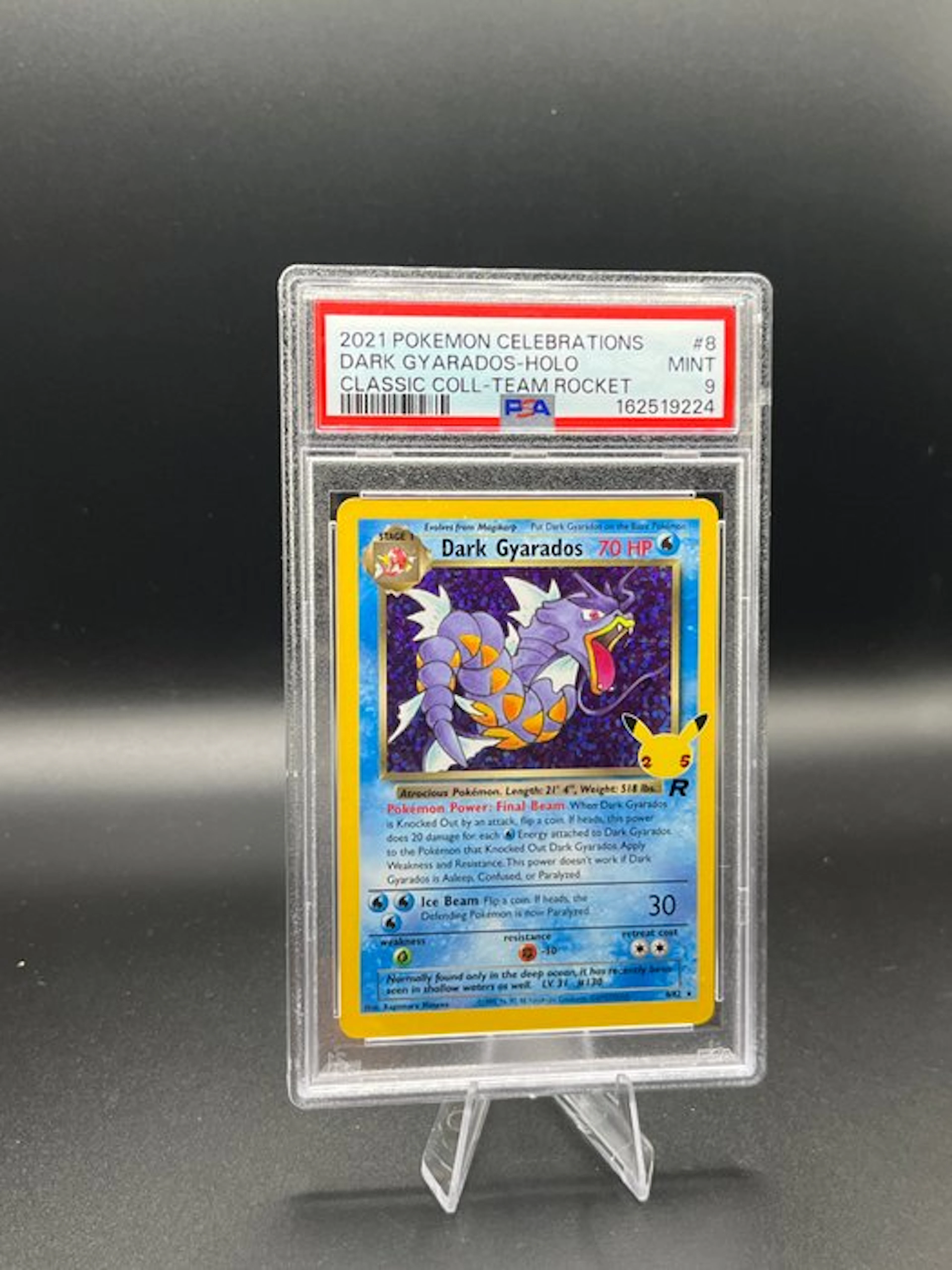 Pokémon - 1 Graded card - Gyarados 008 Foil - PSA 9...