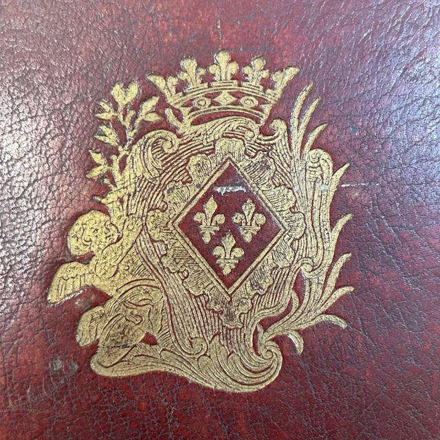 [RELIURE - PORTE-DOCUMENTS] - Reliure aux armes de Madame...