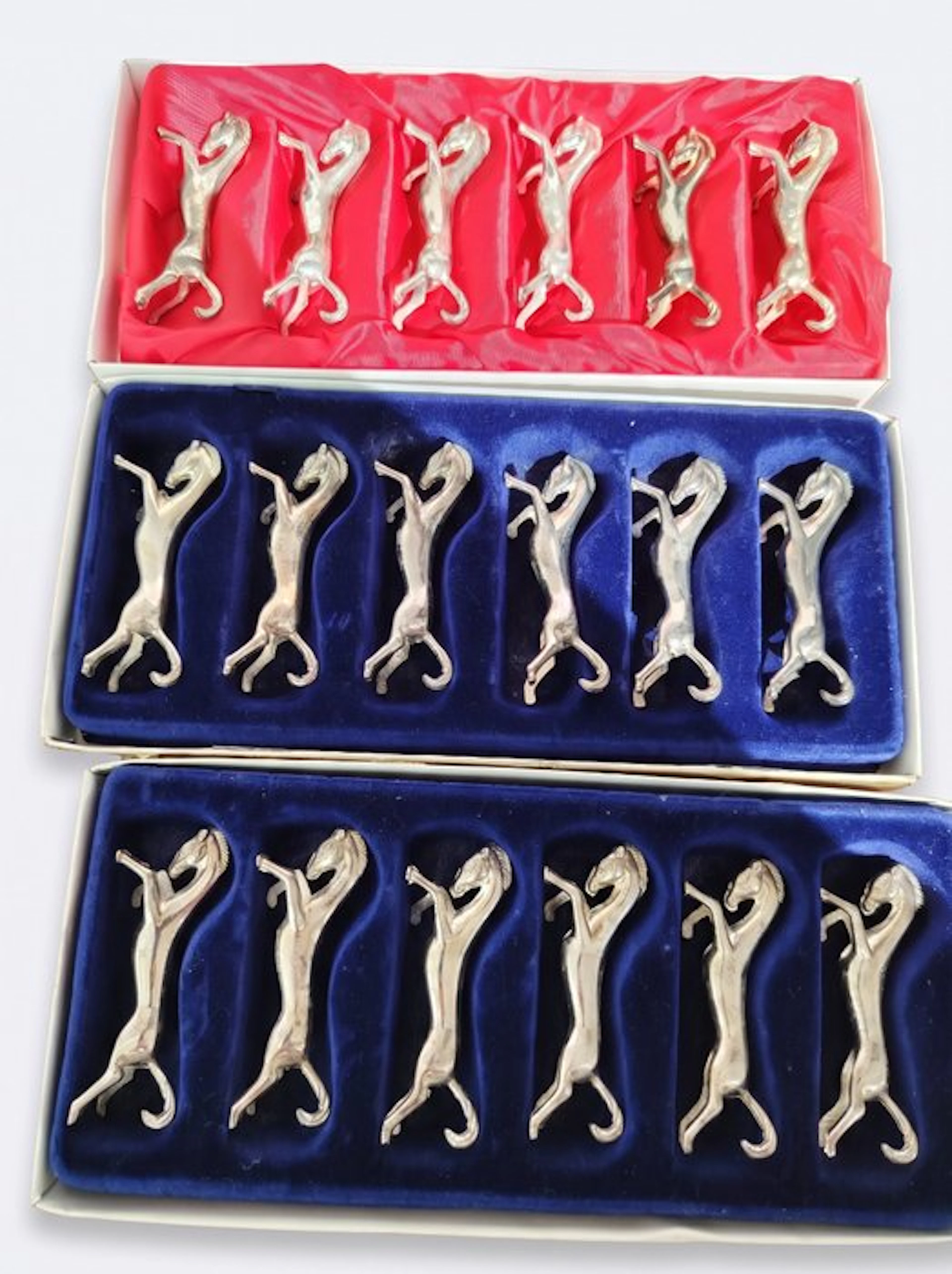Knife rest (18) - Silverplated - No reserve price