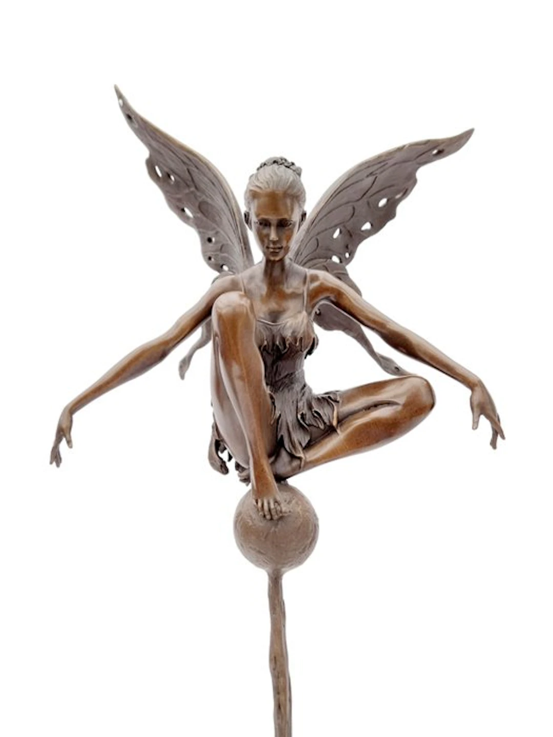 Sculpture, Fee - 59 cm - Bronze, Marble
