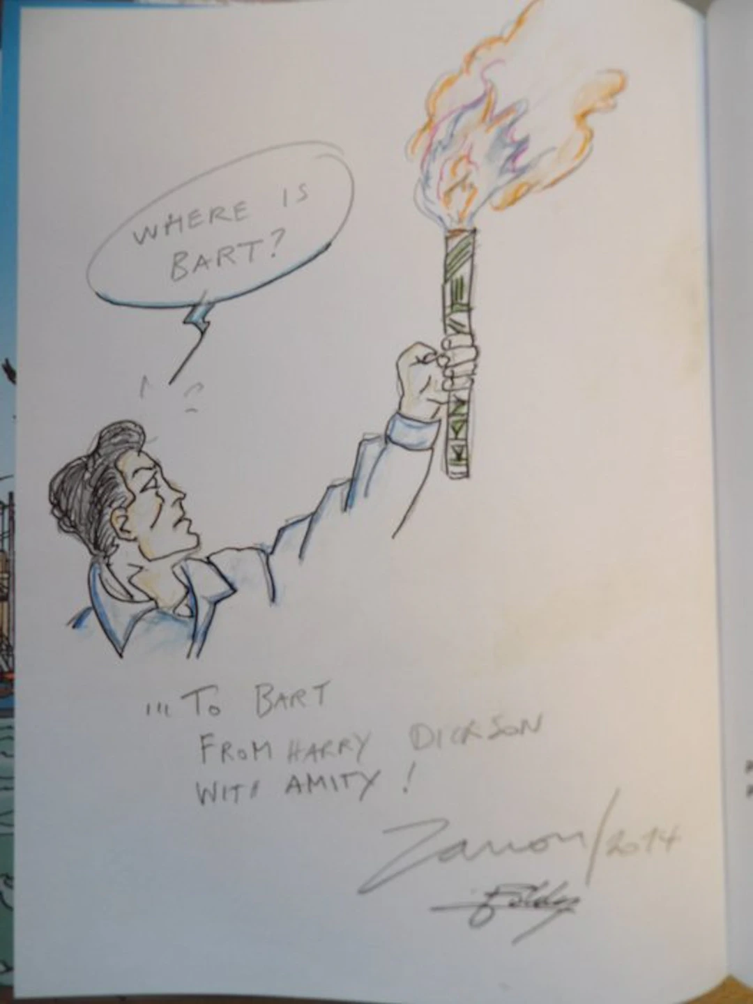 Harry Dickson 9 - De wachters van de diepte + fantekening P.J