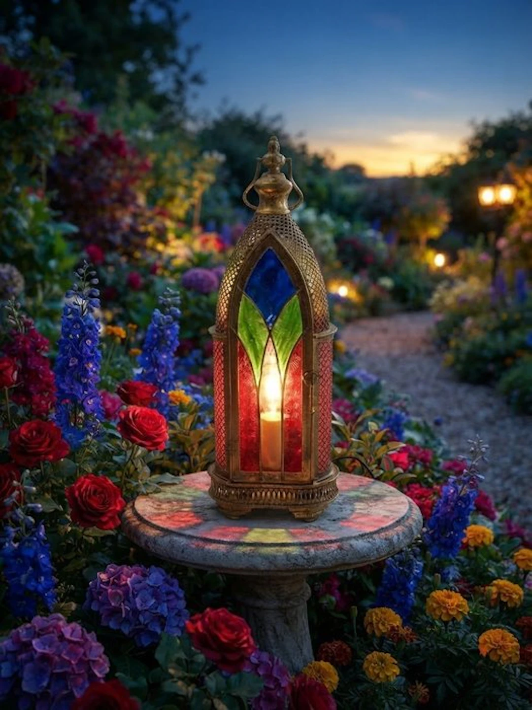 Table lamp - Chic lantern - Glass