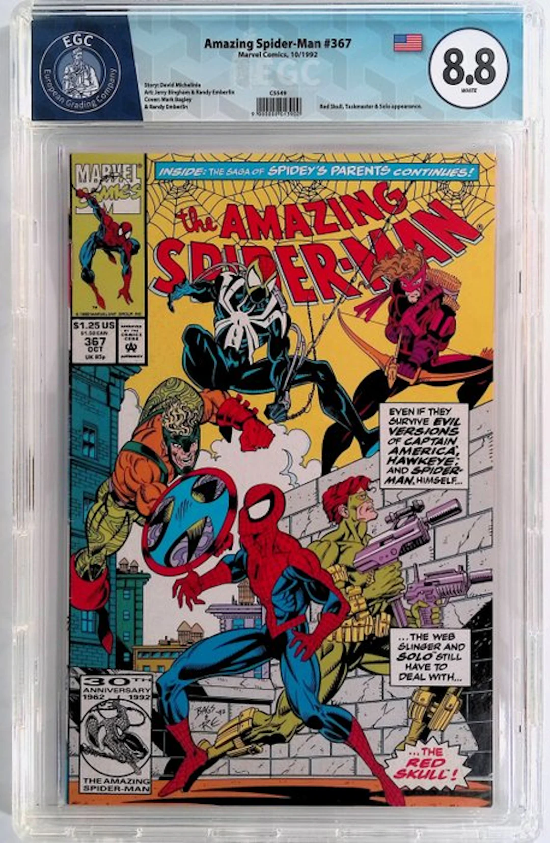 Amazing Spider-Man #367 - EGC 8.8 - 1 Graded comic - First edition - 1992