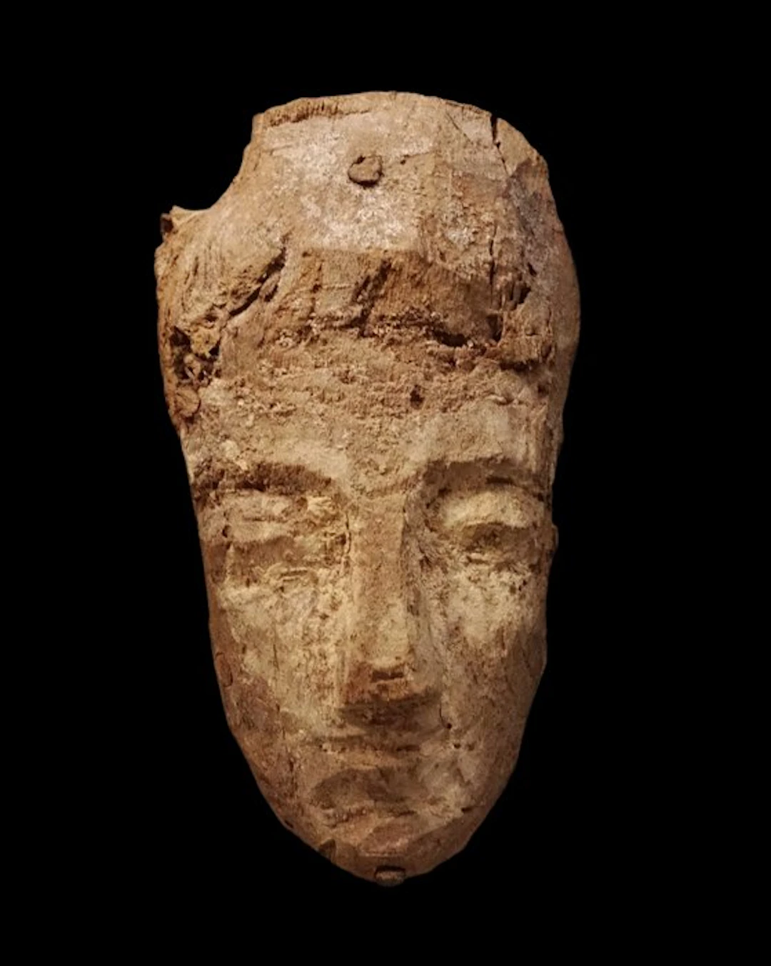 Ancient Egyptian - Wooden sarcophagus mask - Late Period - 664/332 BCE.