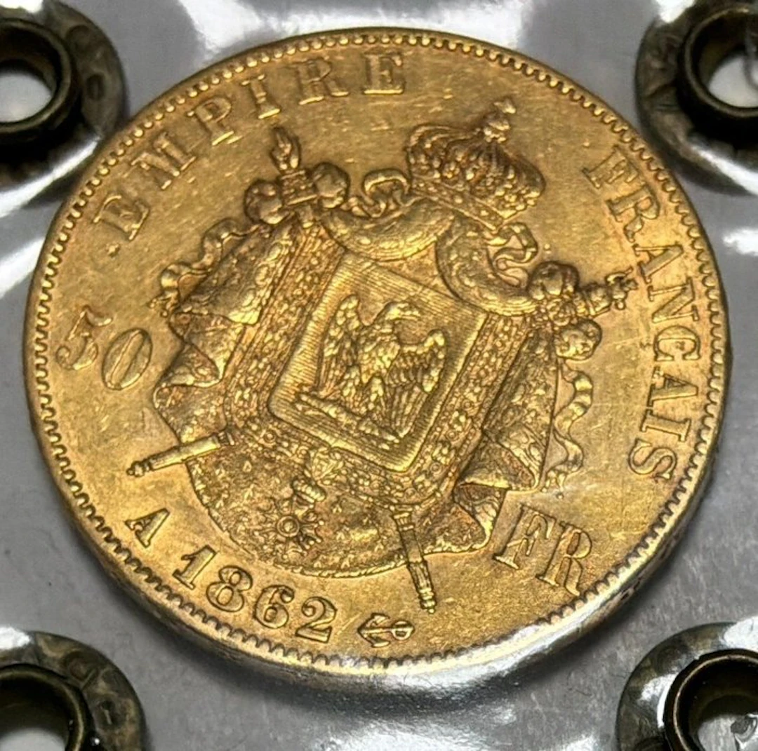 France. Napoléon III. 50 Francs 1862-A, Paris