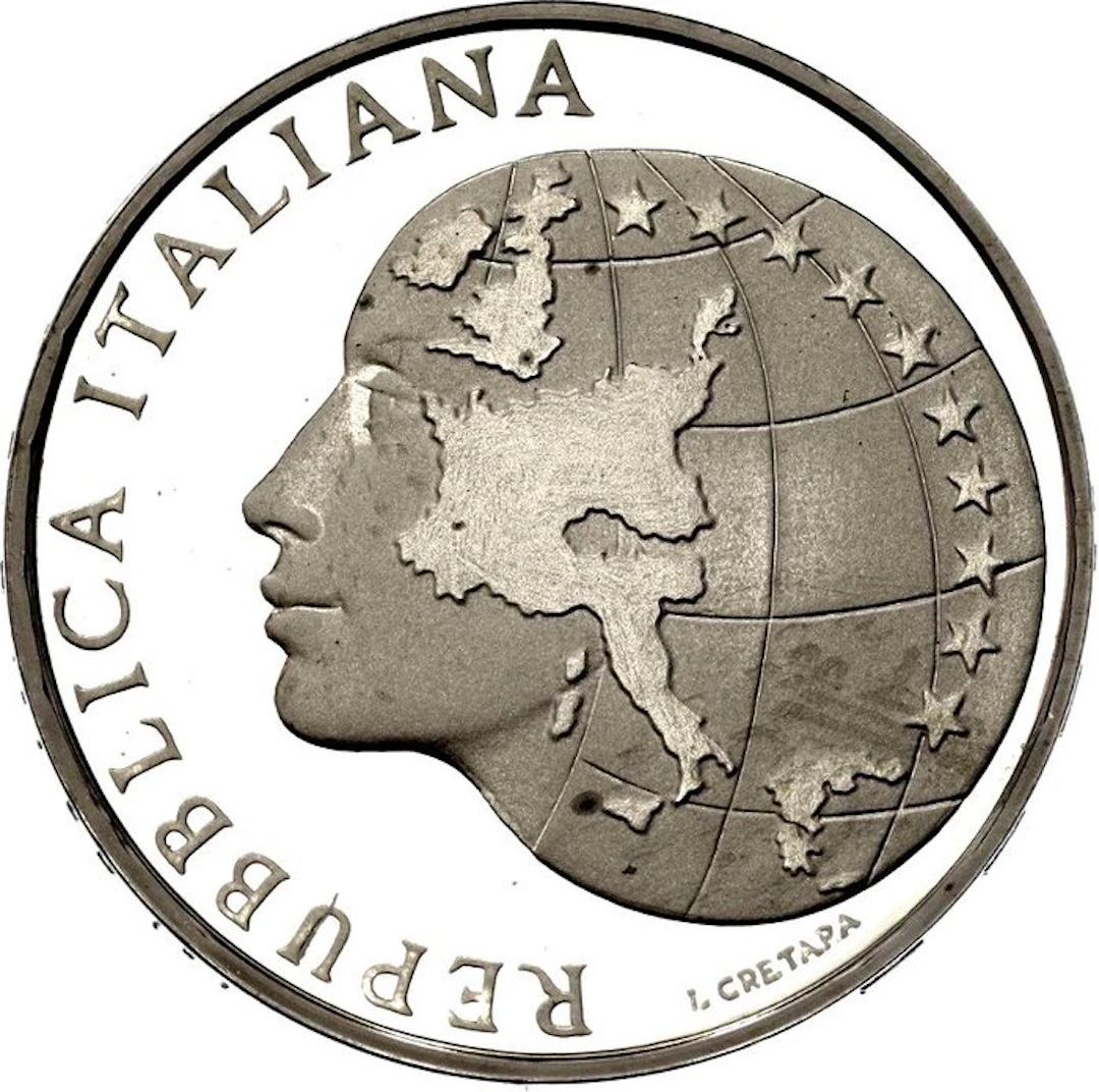 Italy. 500 Lire 1985 "Presidenza Italiana dell'Unione...