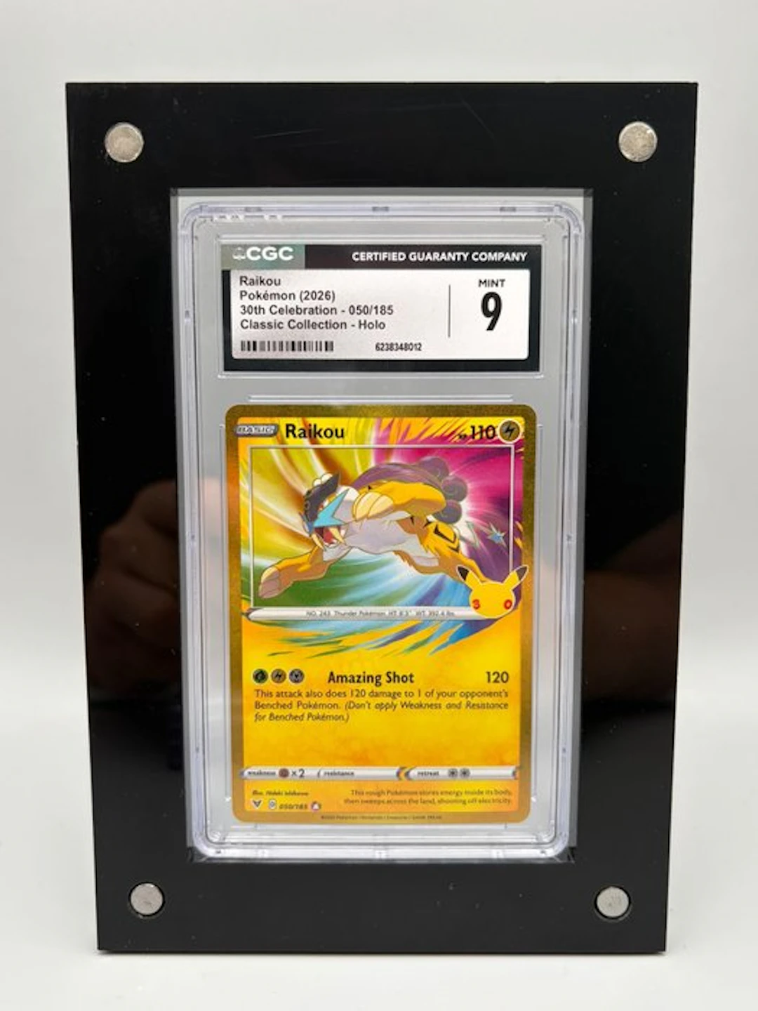 Pokémon - 1 Graded card - Raikou - 30th Celebration...
