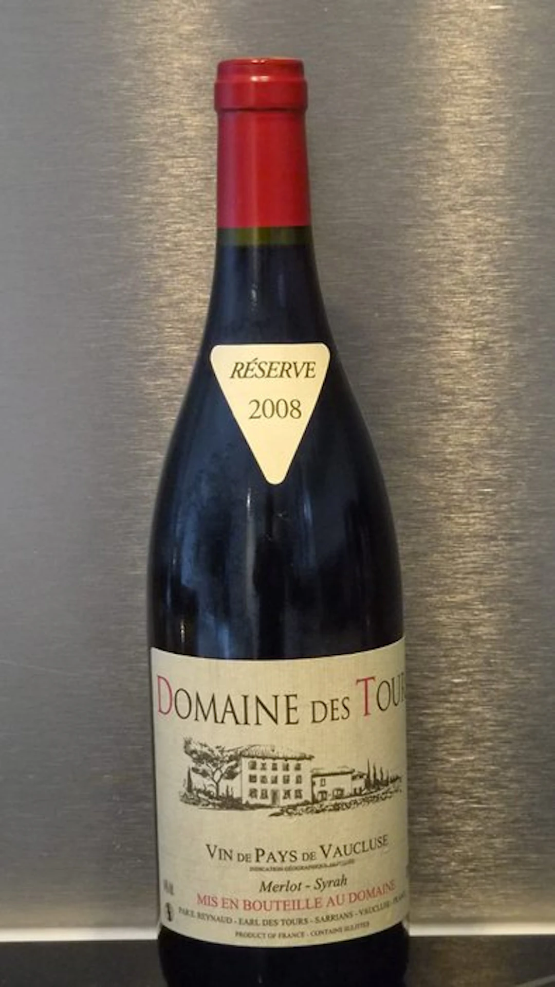2008 E. Reynaud, Domaine des Tours, Merlot Syrah - Vaucluse - 1 Bottle (0.75L)