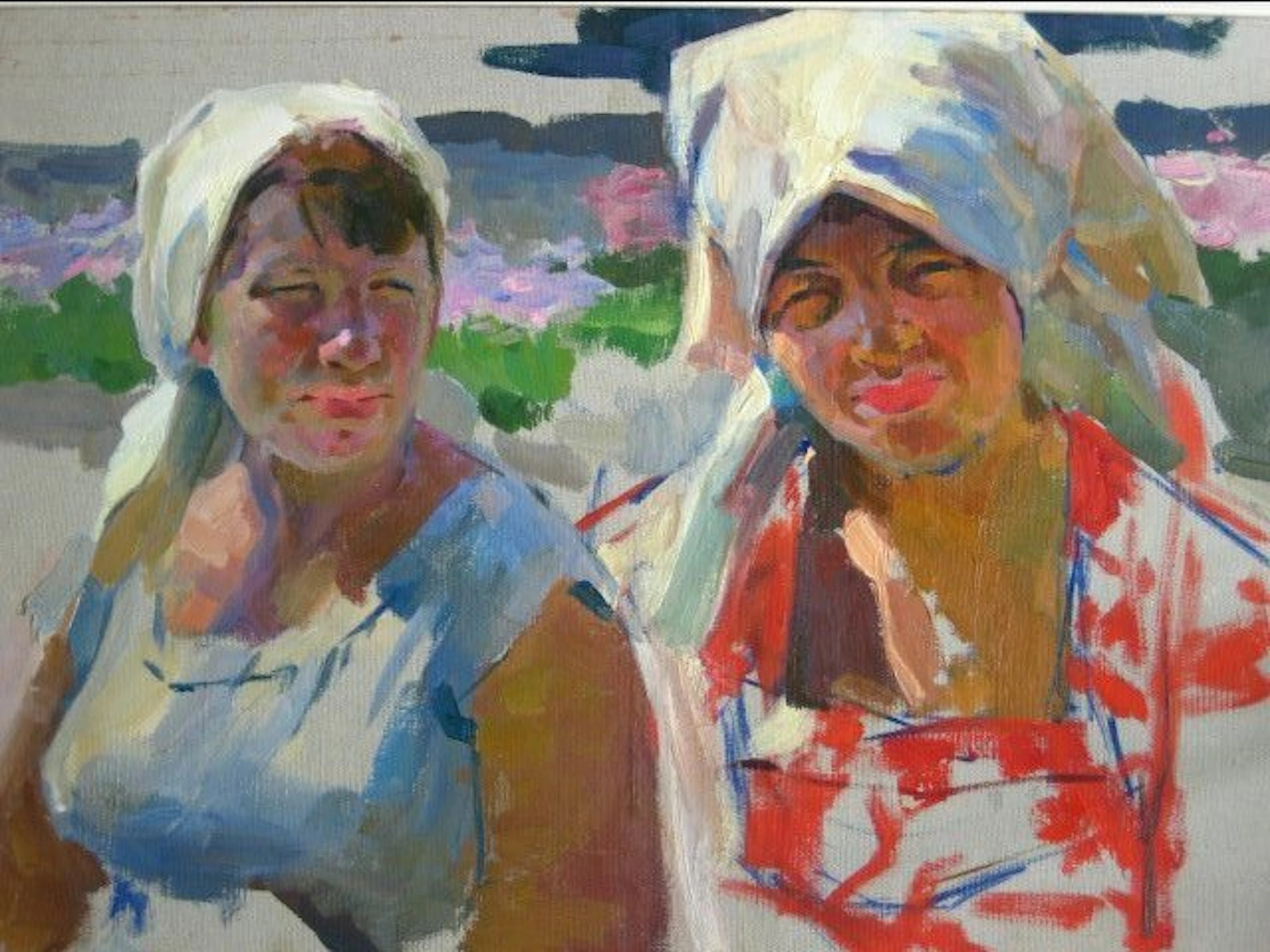 Viktor Vladimirovich Pirogov (1920-1993) - Twee Oekrainsche - Russische dames