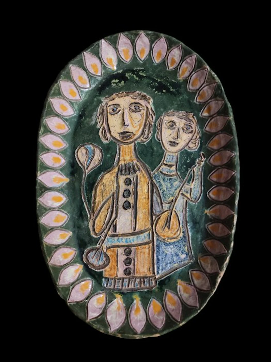 Dish - glazed ceramic