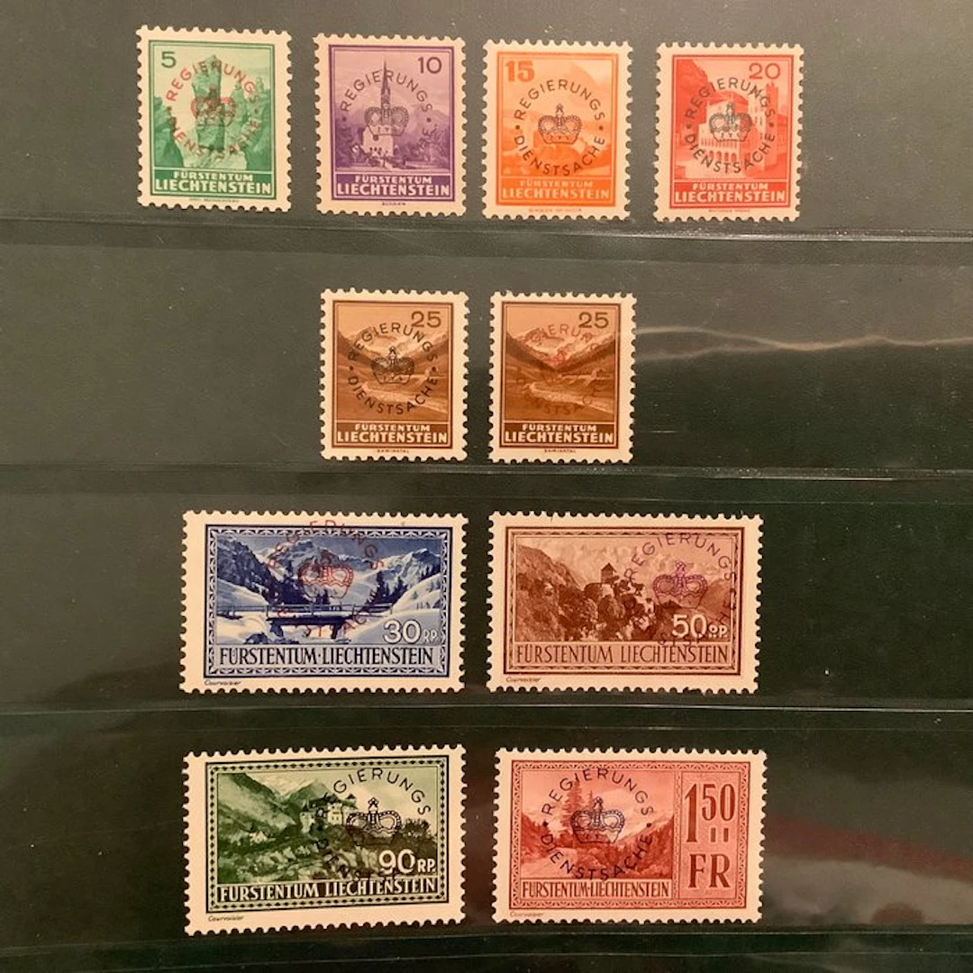 Liechtenstein 1934 - Third service issue with the 25 cent