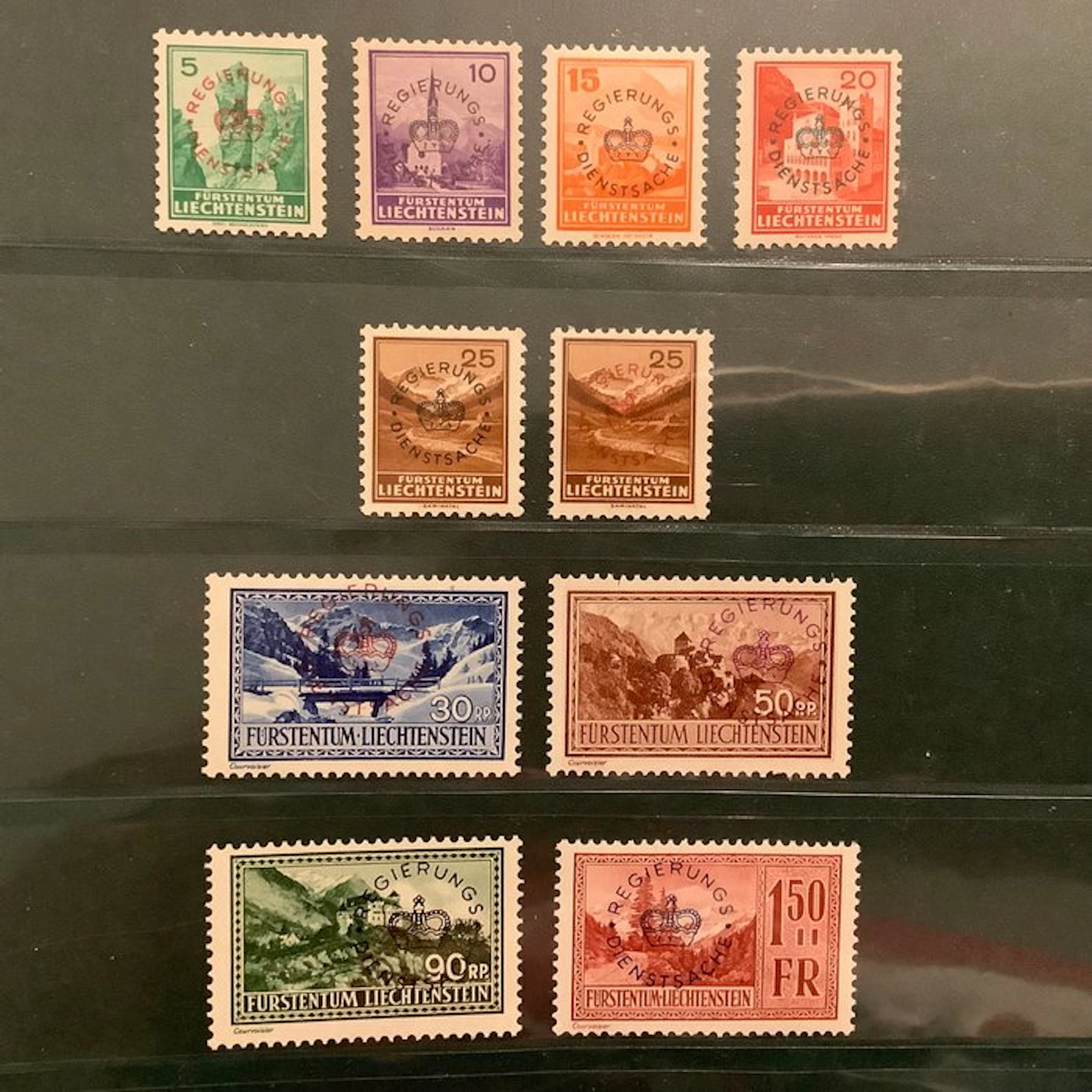 Liechtenstein 1934 - Third service issue with the 25 cent