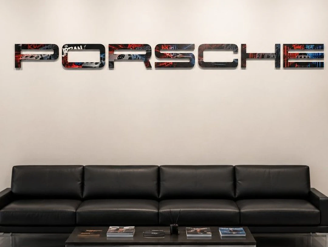 No Reserve - Porsche Decorative Wall Letters – Unique...