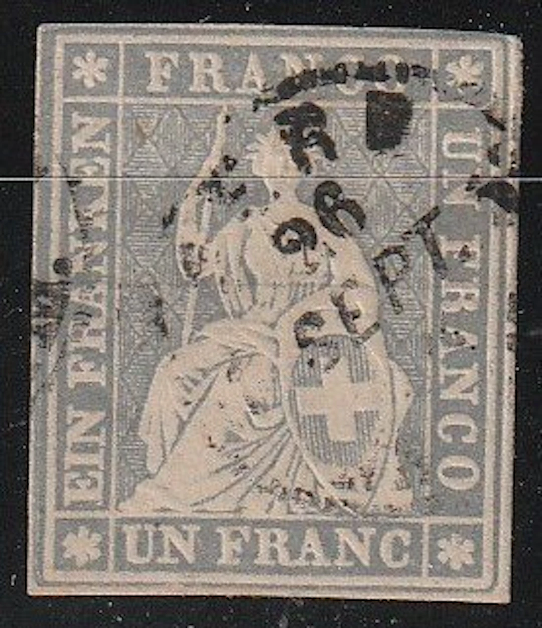 Switzerland 1855 - Strubelfranc - SBK 27C
