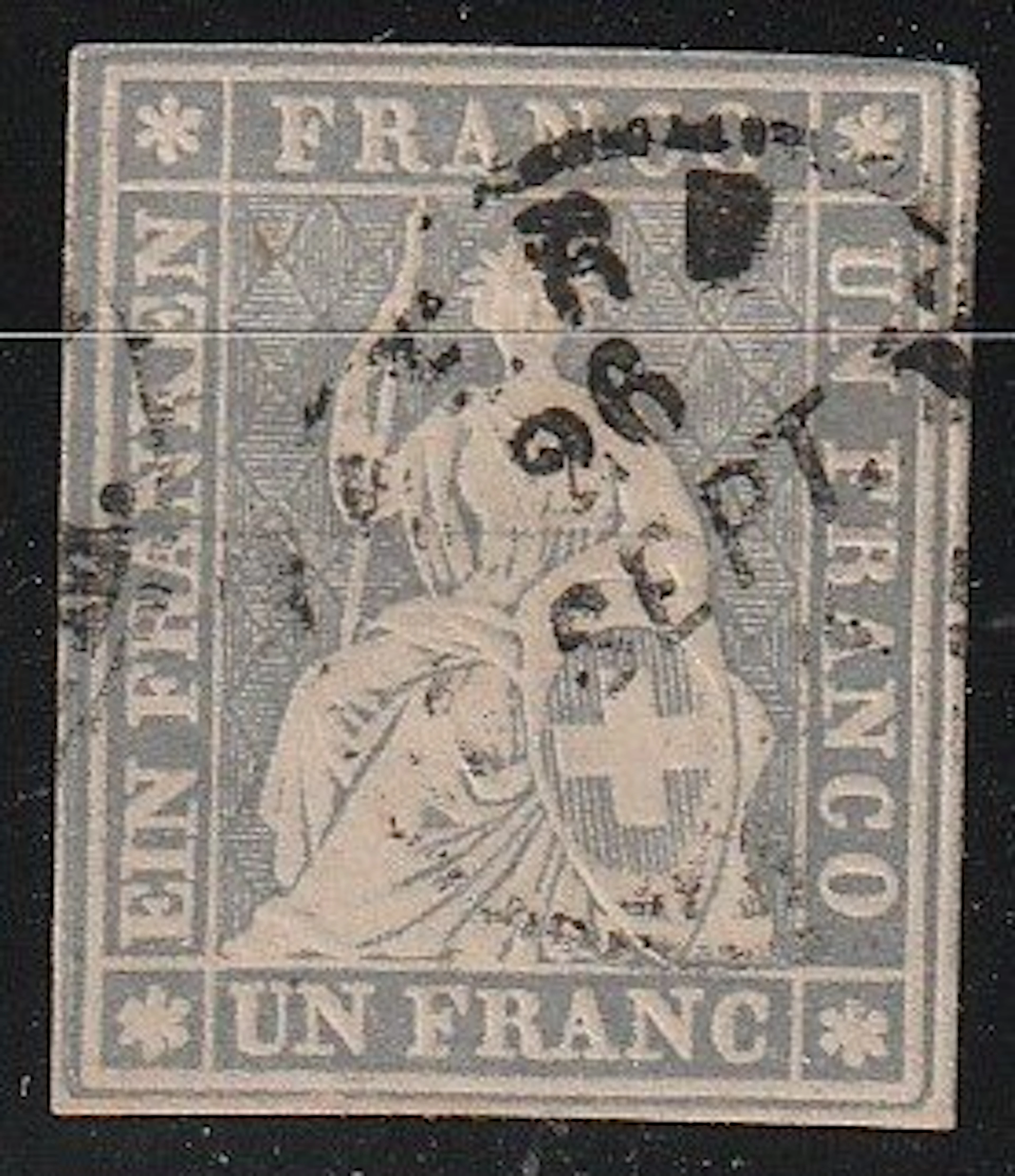 Switzerland 1855 - Strubelfranc - SBK 27C