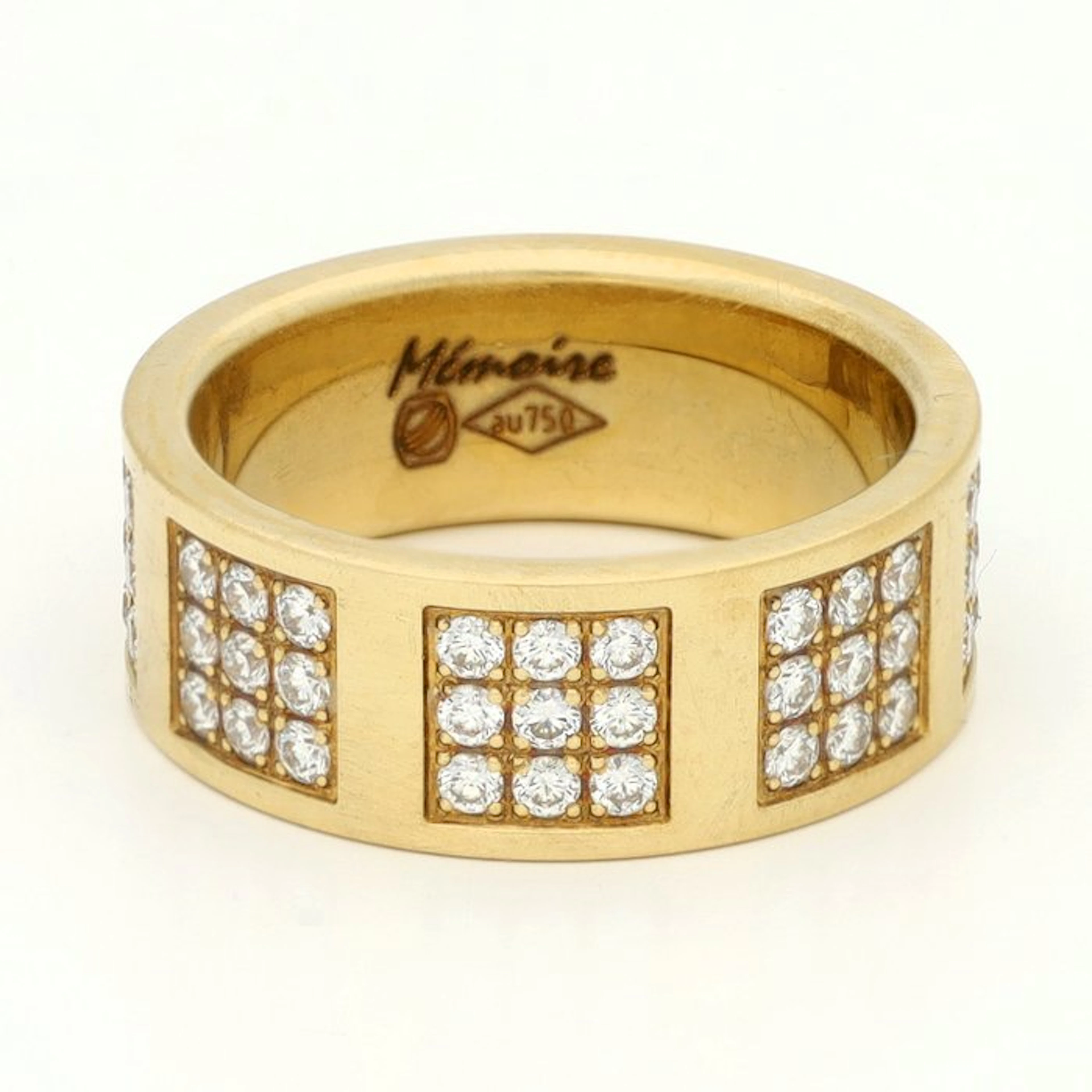 Ring - 18 kt. Yellow gold Diamond (Natural) - Memory