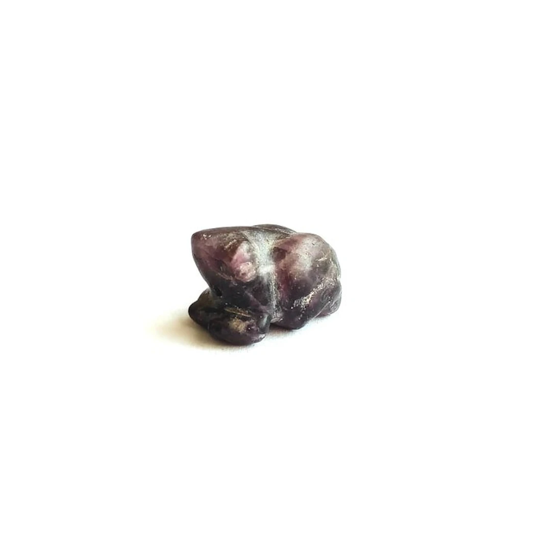 Sino-Mongolian or Sino-Siberian Amethyst XS Frog Bead...