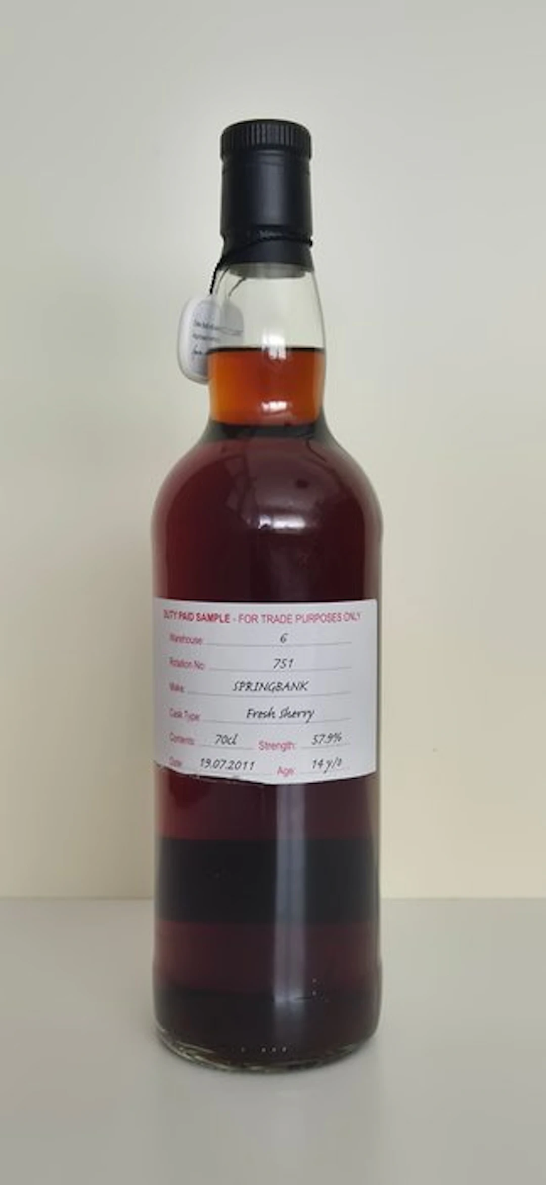 Springbank 2011 14 years old Cage Bottle - Fresh Sherry - b. 2025 - 70cl