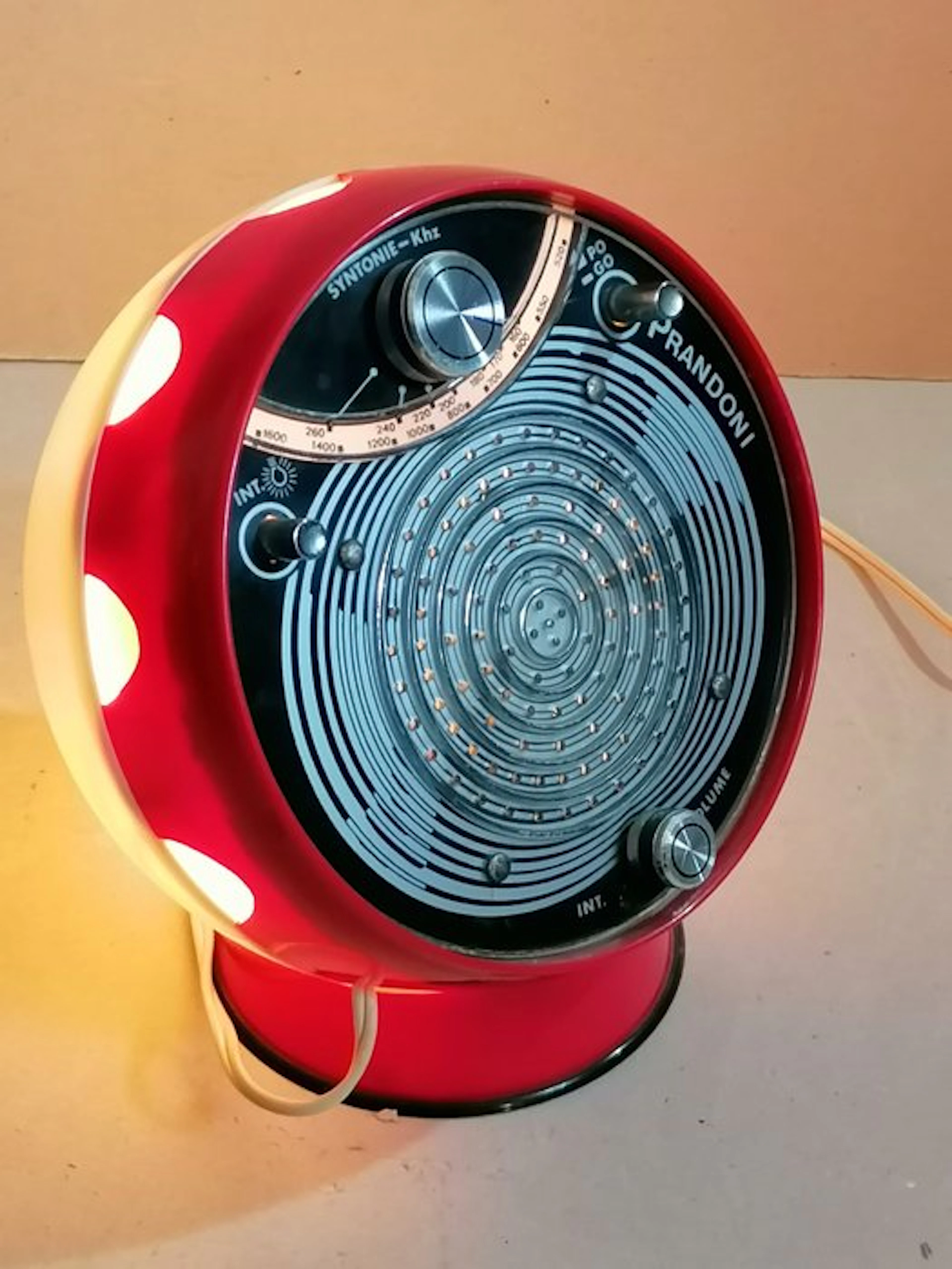 Prandoni radio chevet - Lunick 2000 space age Radio